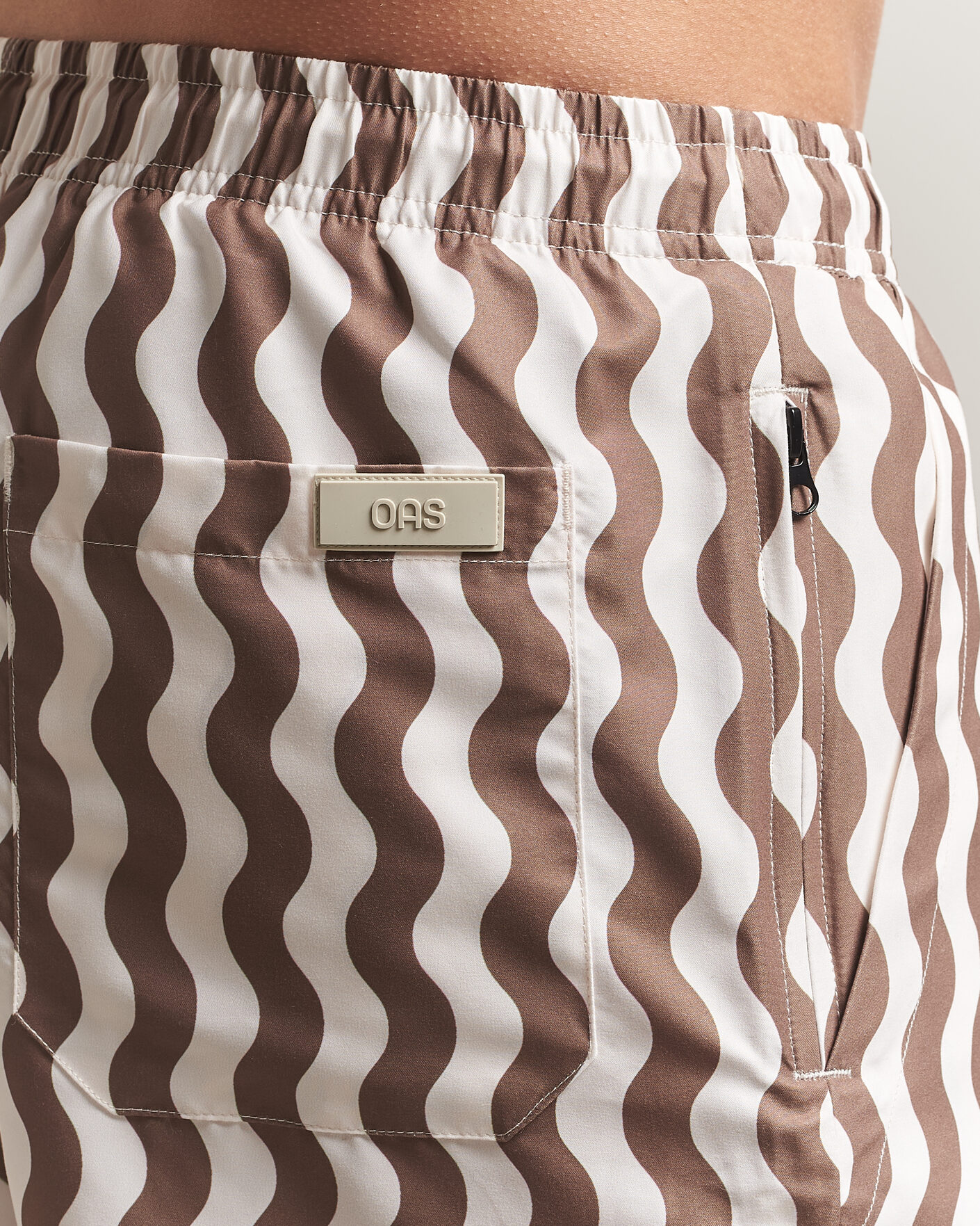 Herre | Badebukser | OAS | Printed Swimshorts Fine Waver