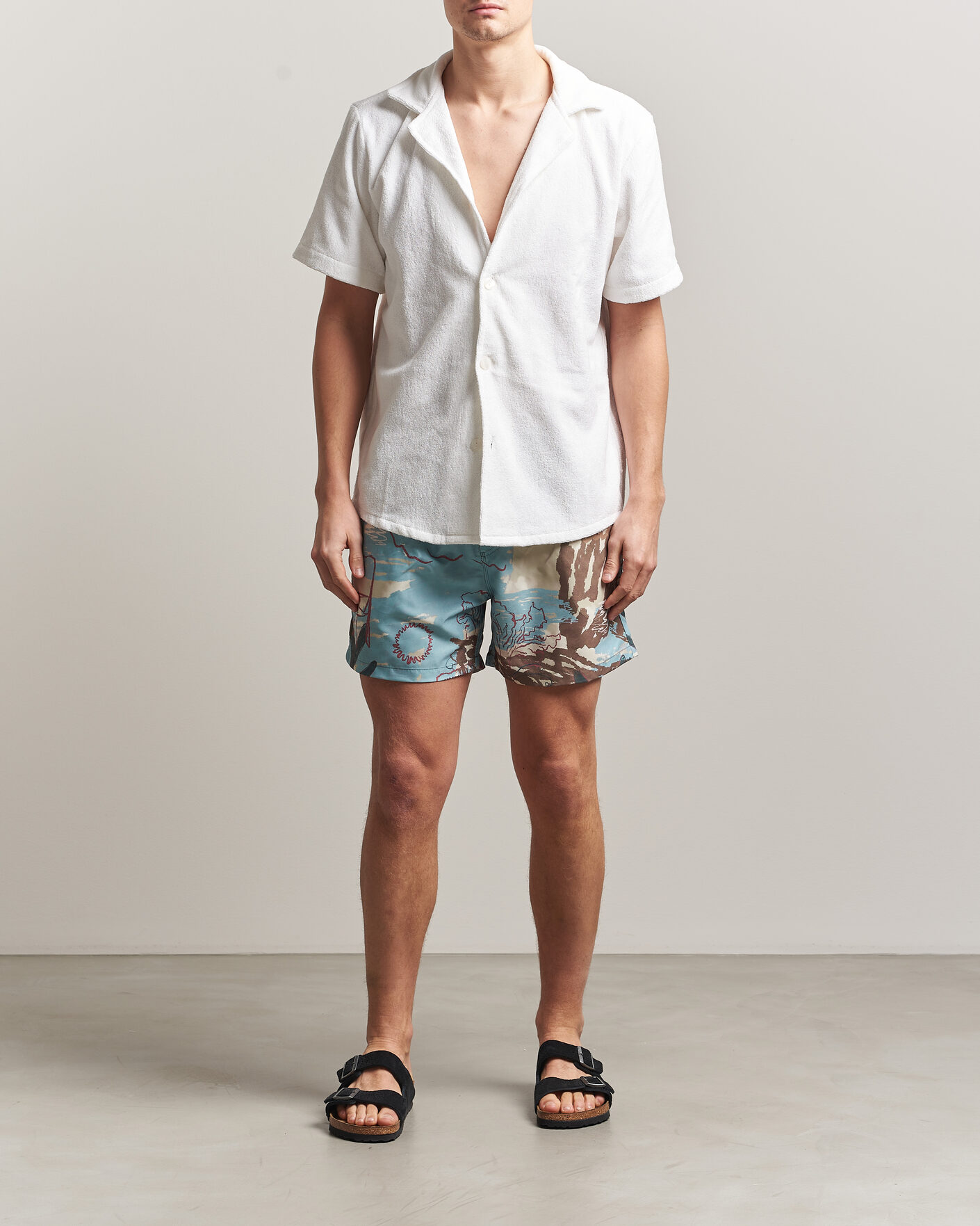 Herre | Badebukser | OAS | Printed Swimshorts Montara