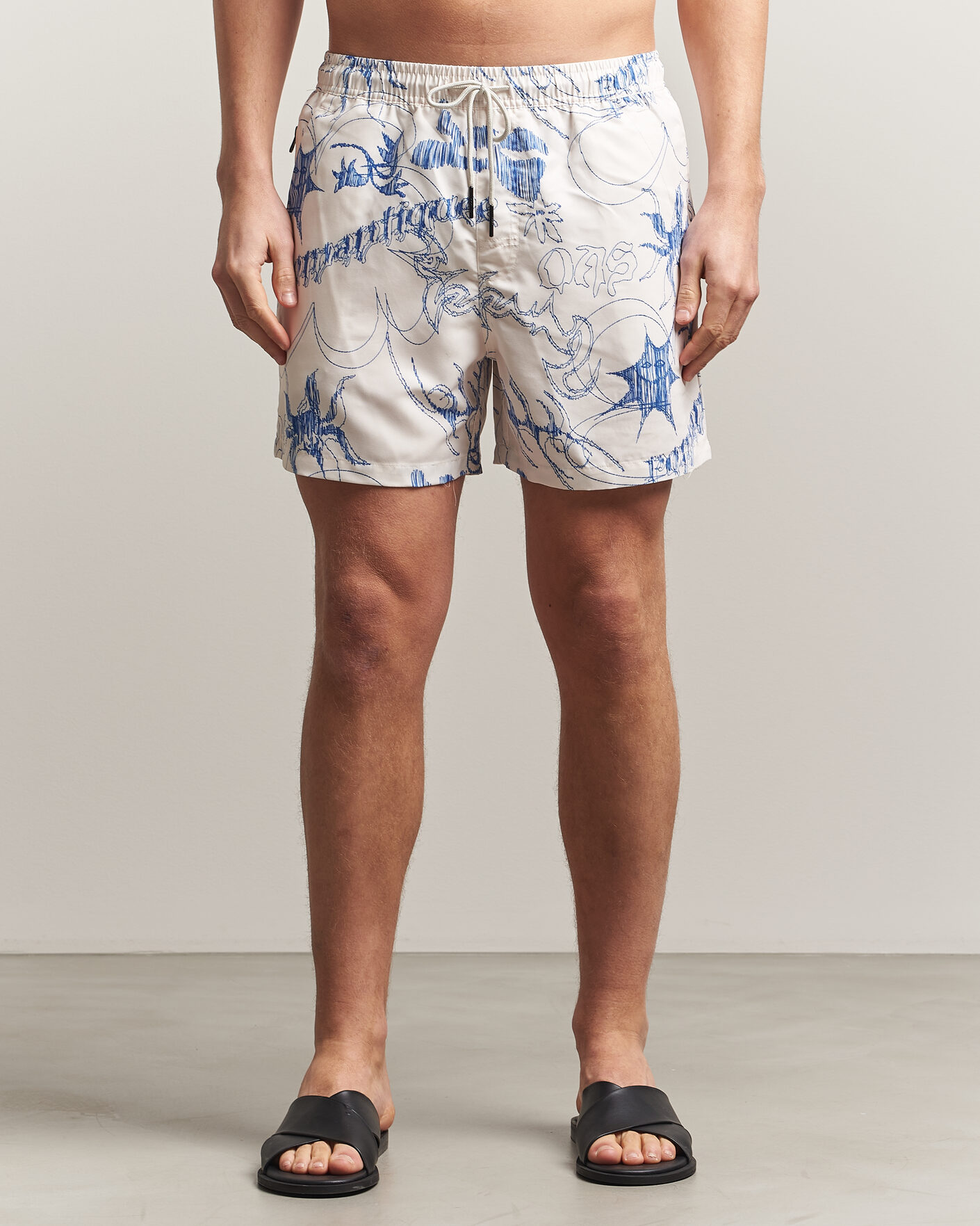 Herre | Badebukser | OAS | Printed Swimshorts Romantique