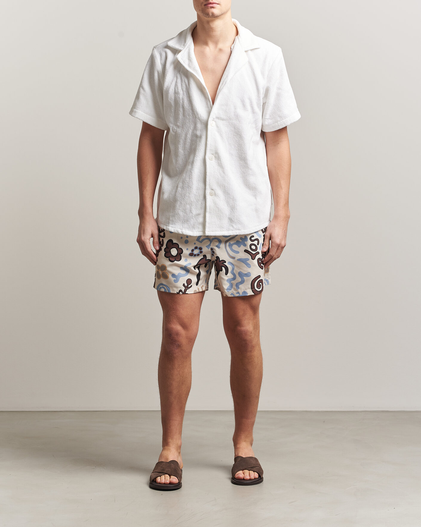 Herre | Badebukser | OAS | Printed Swimshorts Memento