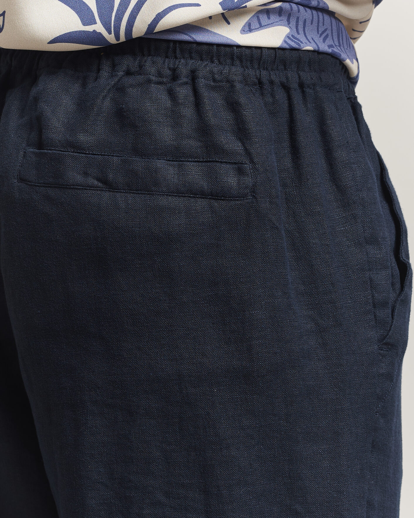 Herre | Bukser | OAS | Nino Linen Pants Navy