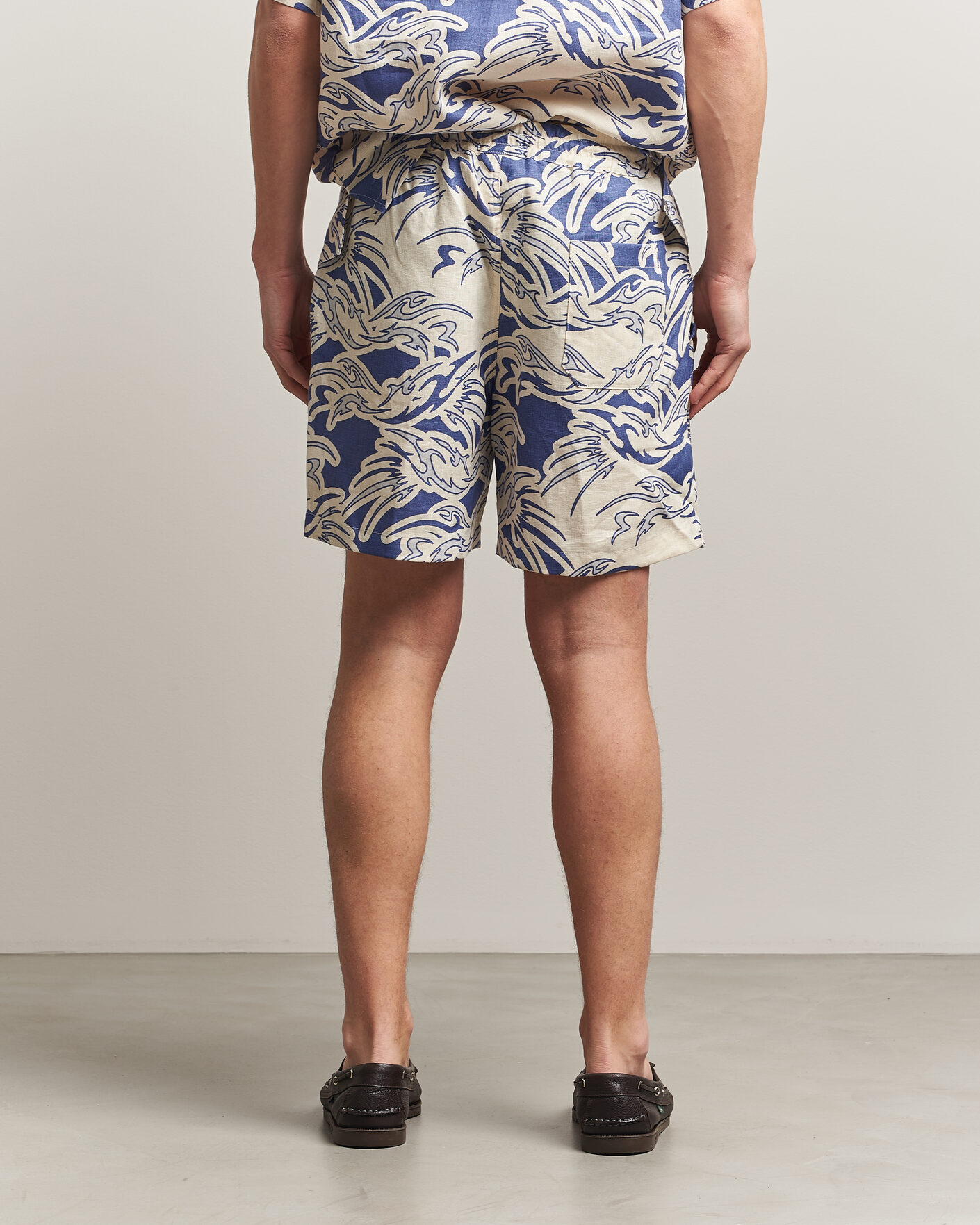 Herre | Shorts | OAS | Porto Linen Shorts Rogue Blue