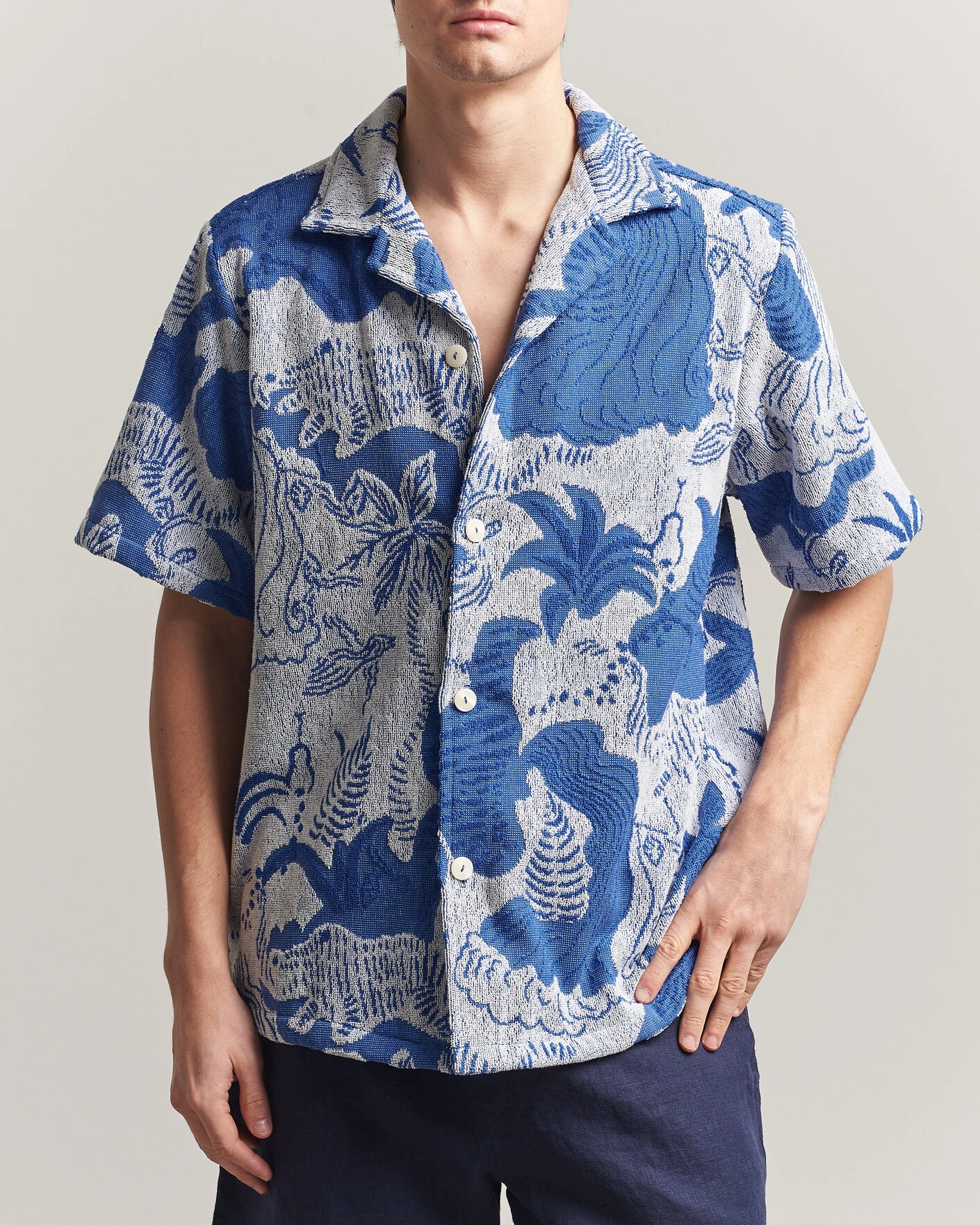 Herre | Skjorter | OAS | Cuba Short Sleeve Shirt Mystea