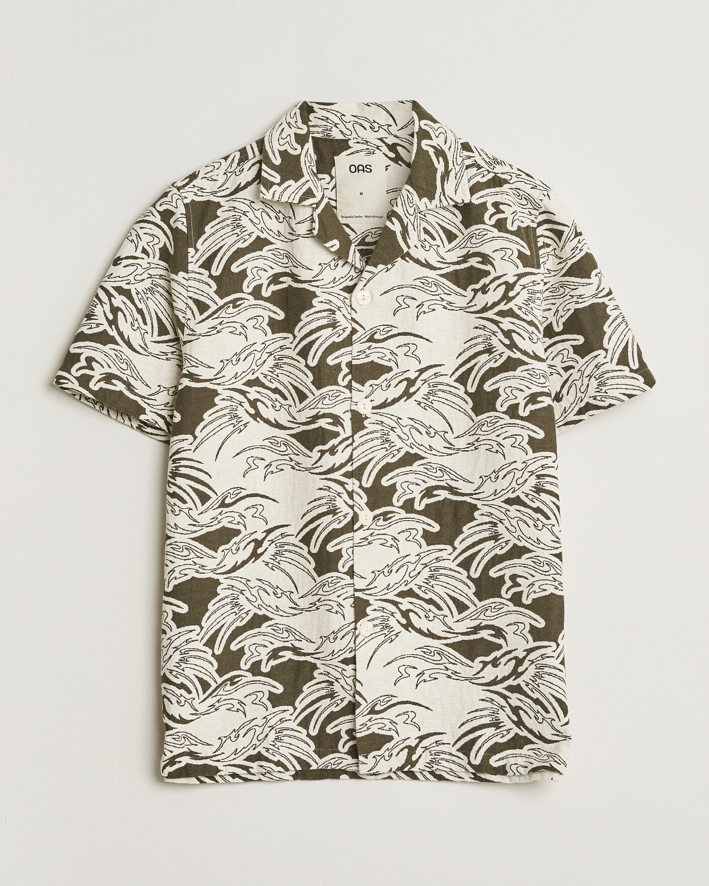 Herre | Skjorter | OAS | Cuba Short Sleeve Shirt Rouge Ecru