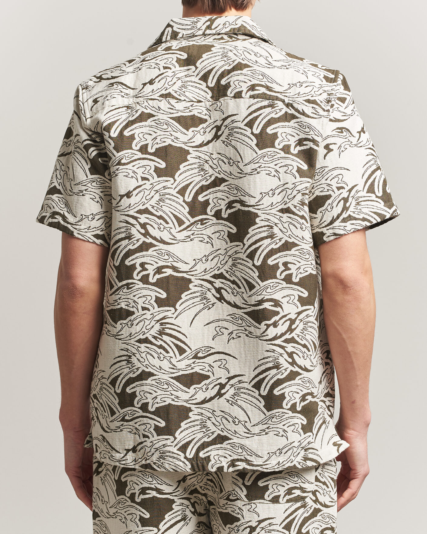 Herre | Skjorter | OAS | Cuba Short Sleeve Shirt Rouge Ecru