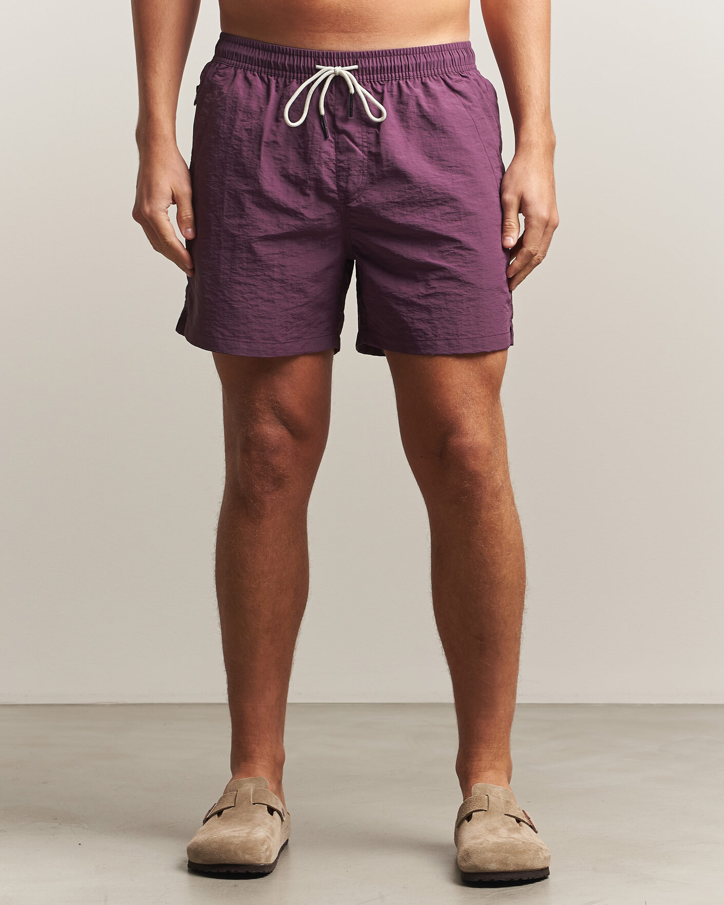 Herre | Badebukser | OAS | Plain Swimshorts Plum