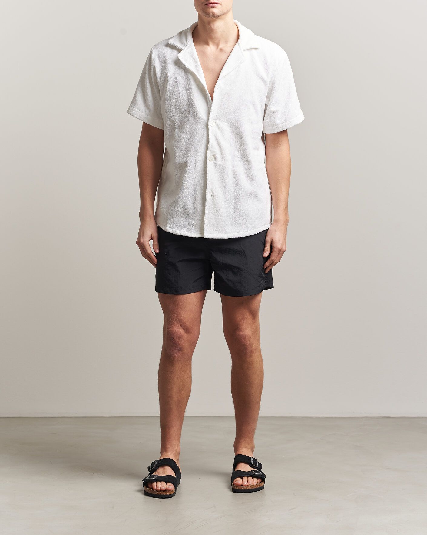 Herre | Badebukser | OAS | Plain Swimshorts Black