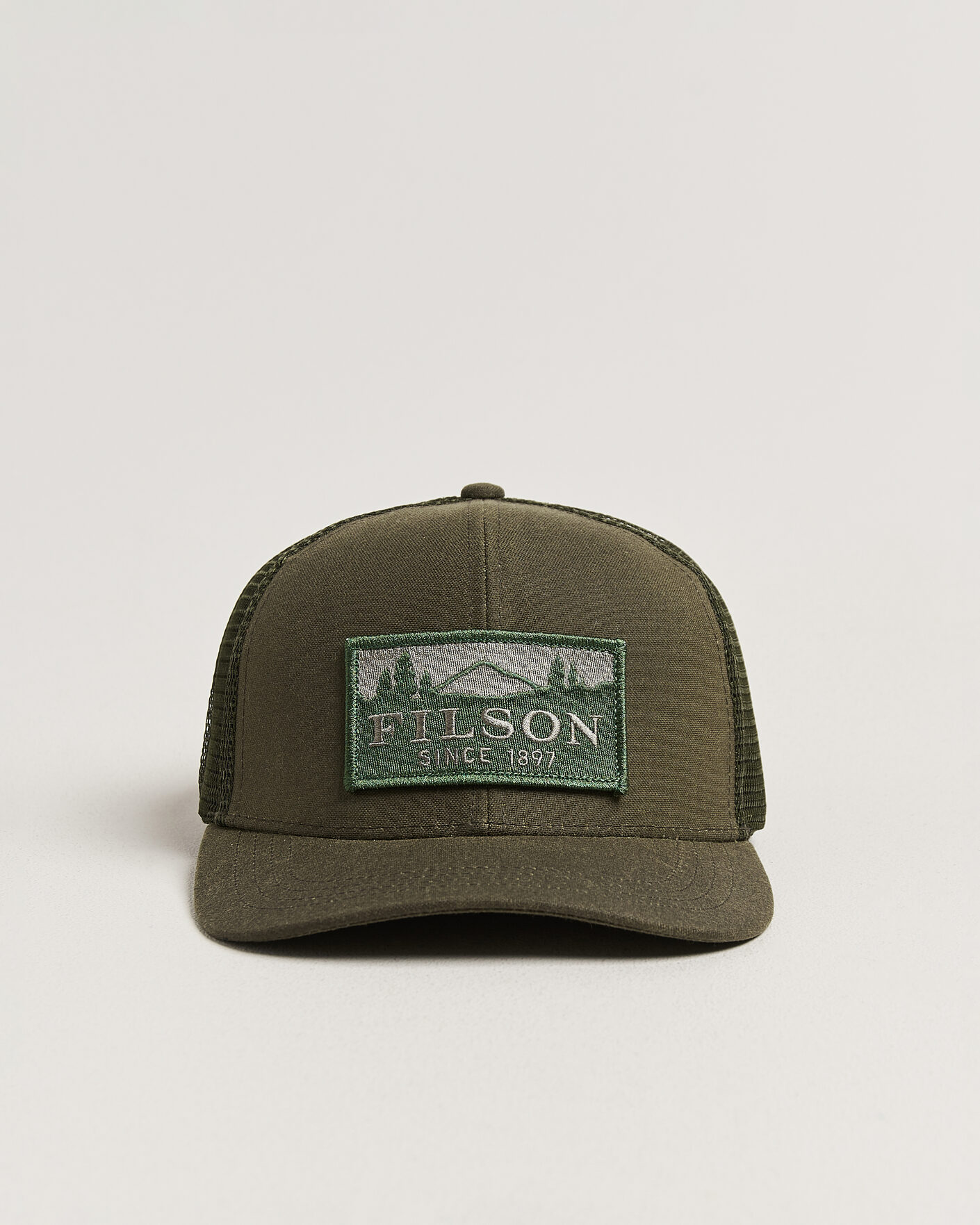 Herre | Hatte & kasketter | Filson | Scenic Waxed Logger Mesh Cap Otter Green