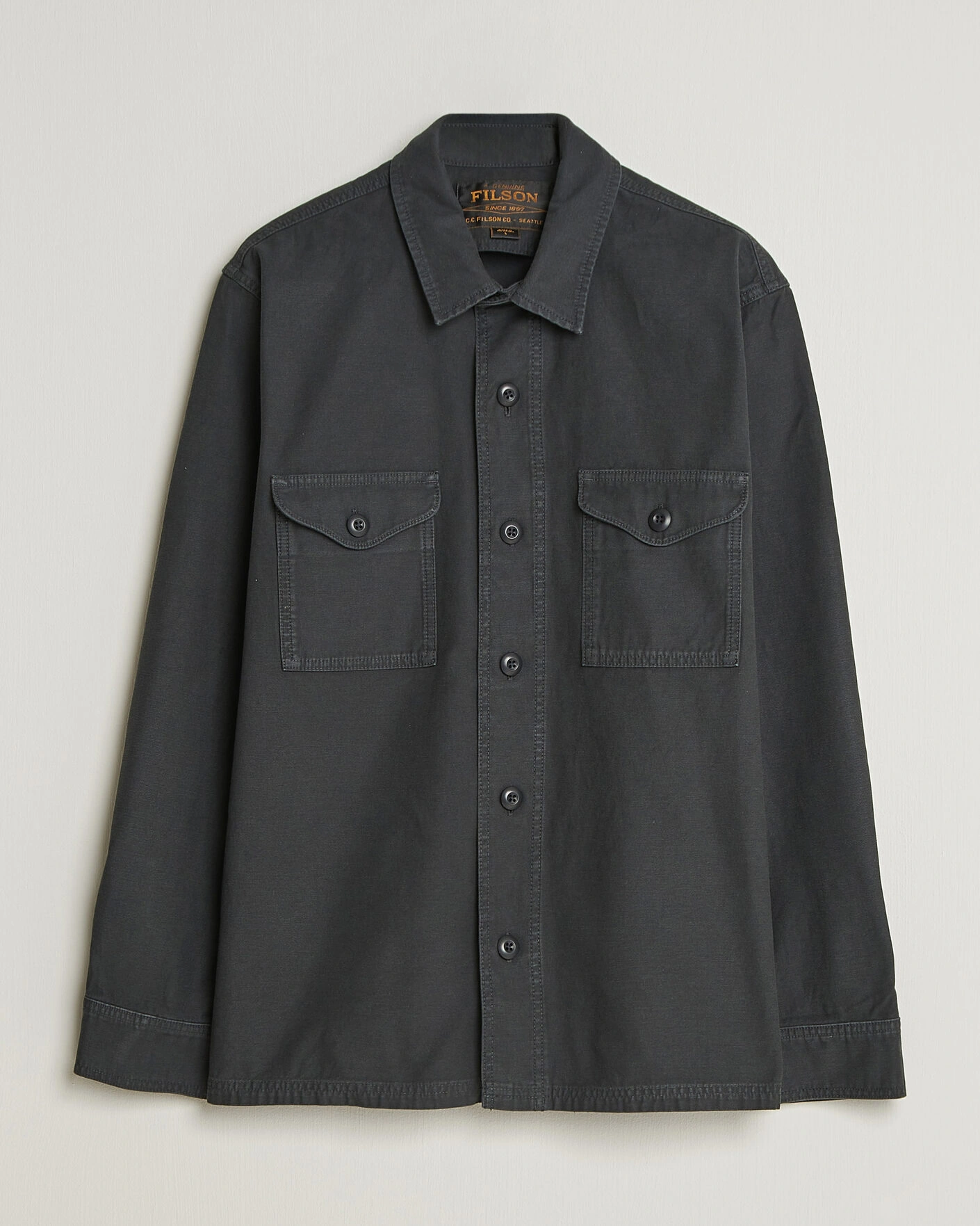 Herre | Skjorter | Filson | Reverse Sateen Jac-Shirt Washed Black