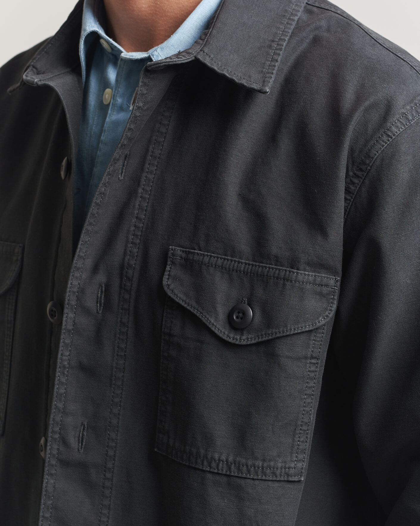 Herre | Skjorter | Filson | Reverse Sateen Jac-Shirt Washed Black