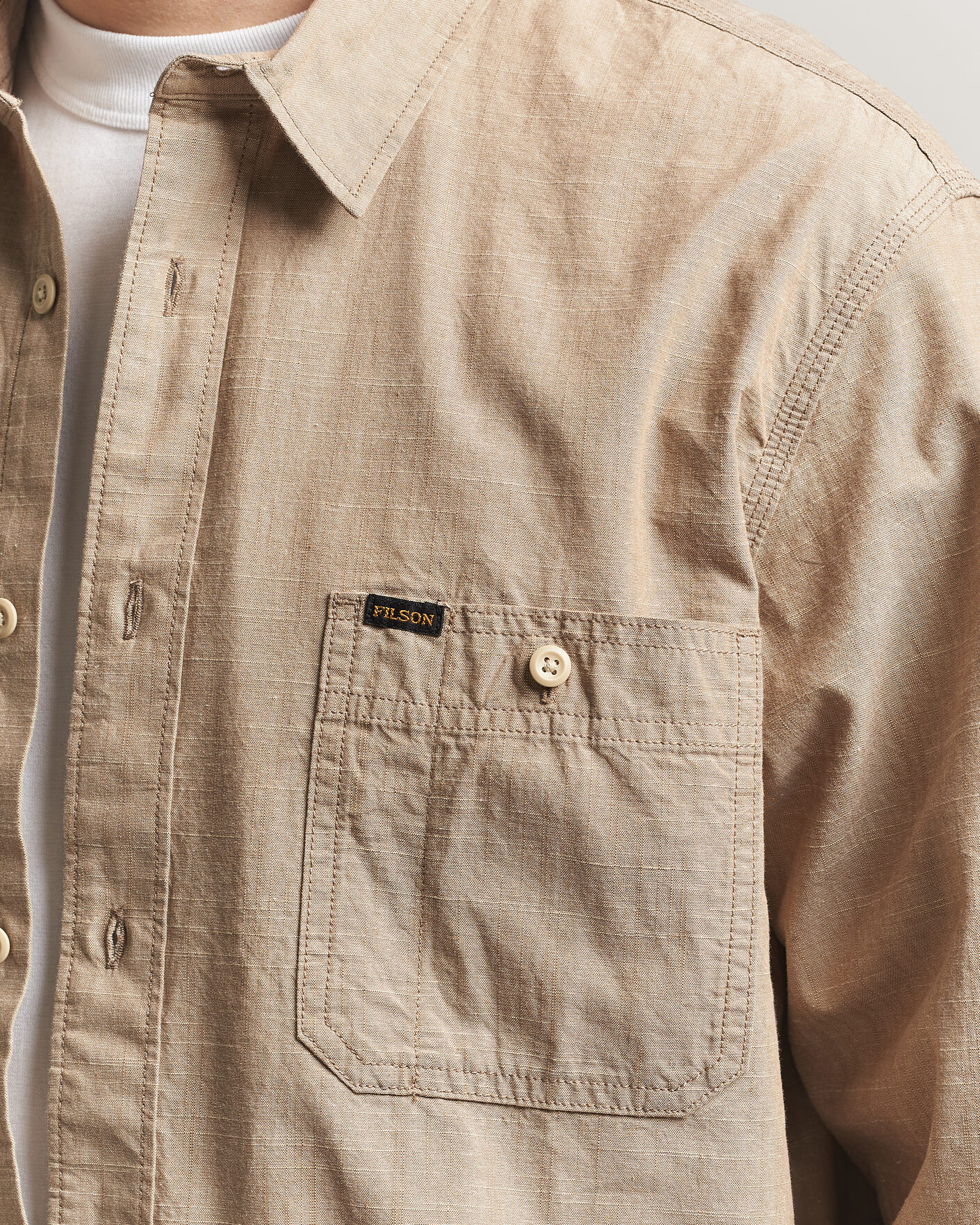 Herre | Skjorter | Filson | Chambray CPO Shirt Tan