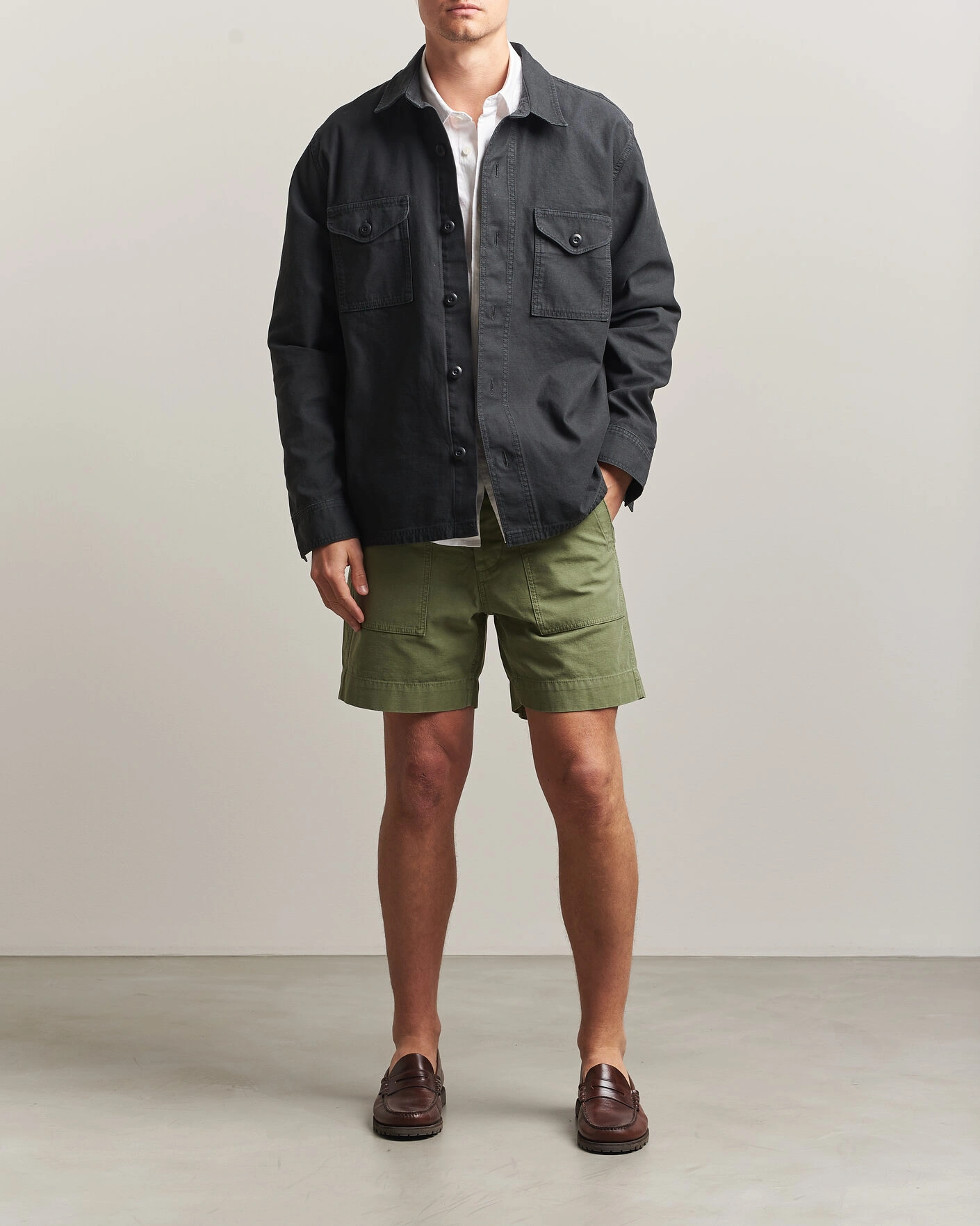 Herre | Shorts | Filson | Field Cargo Shorts Washed Fatigue Green