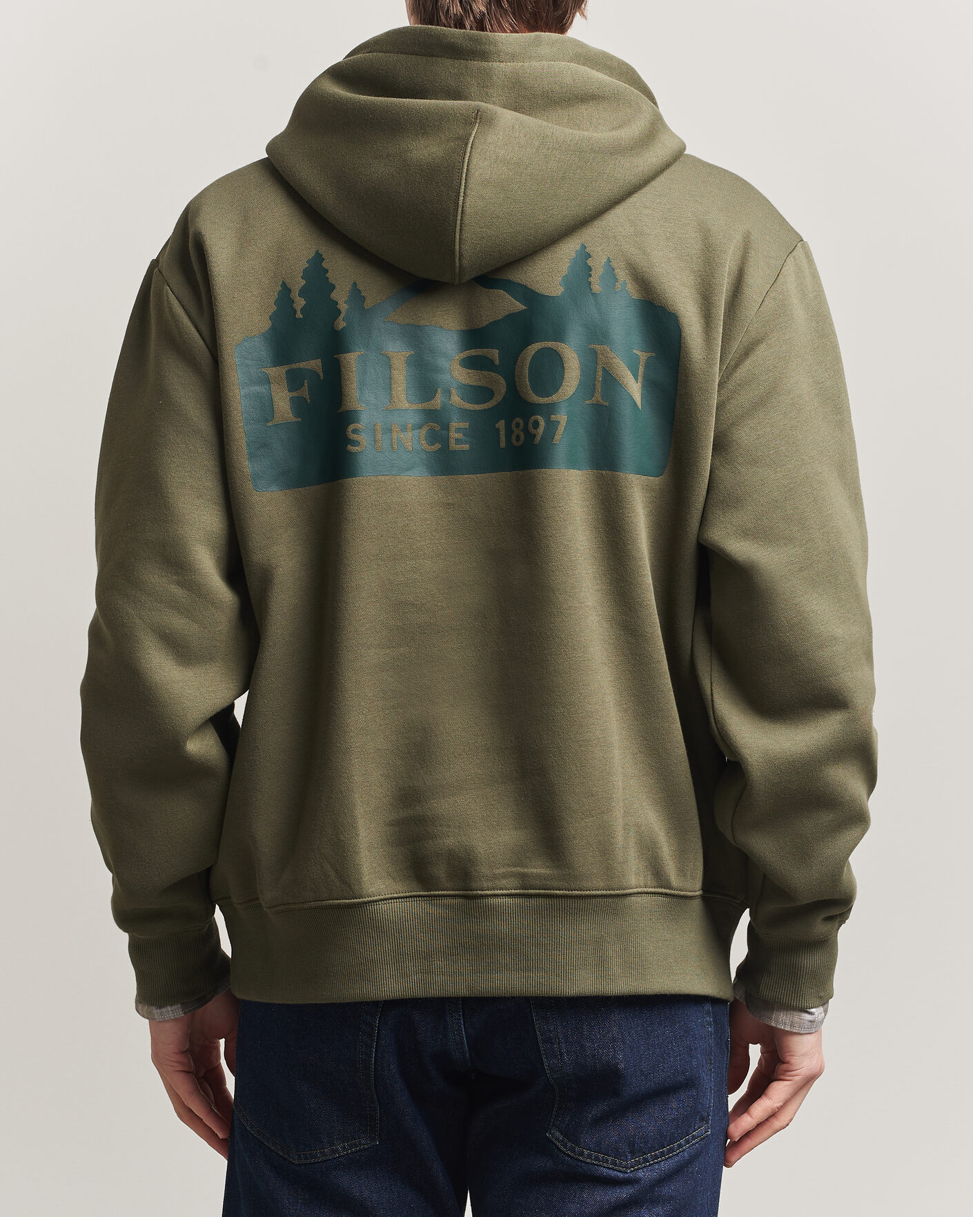Herre | Trøjer | Filson | Scenic Graphic Hoodie Surplus Green