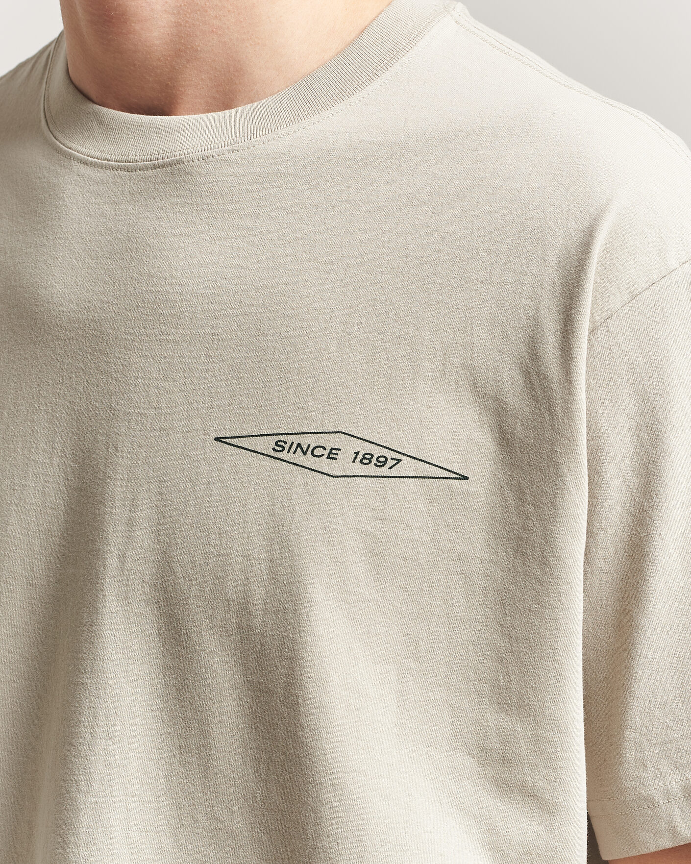 Herre | T-Shirts | Filson | Diamond Graphic T-Shirt Sky Grey