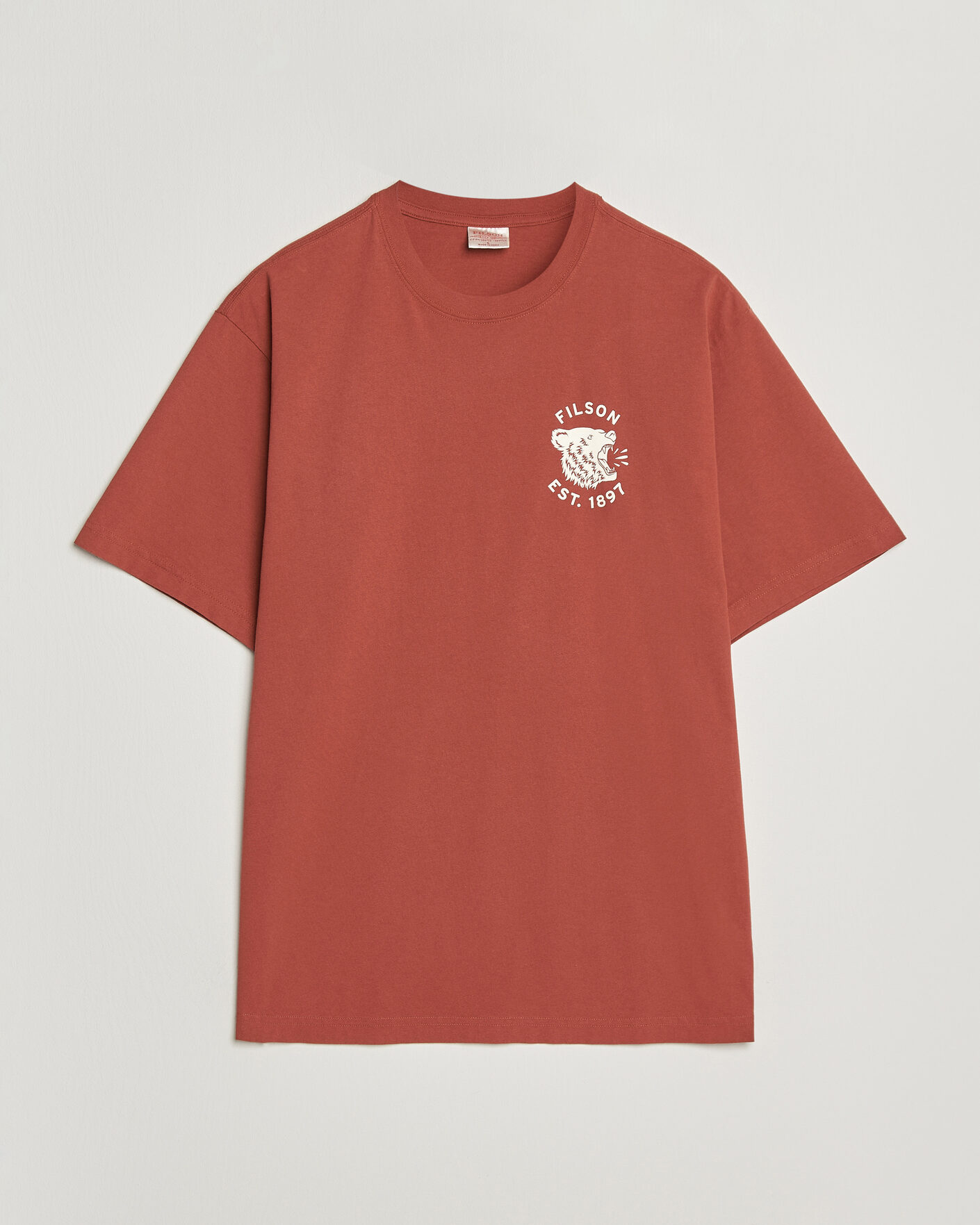 Herre | T-Shirts | Filson | Bear Graphic T-Shirt Chili Oil