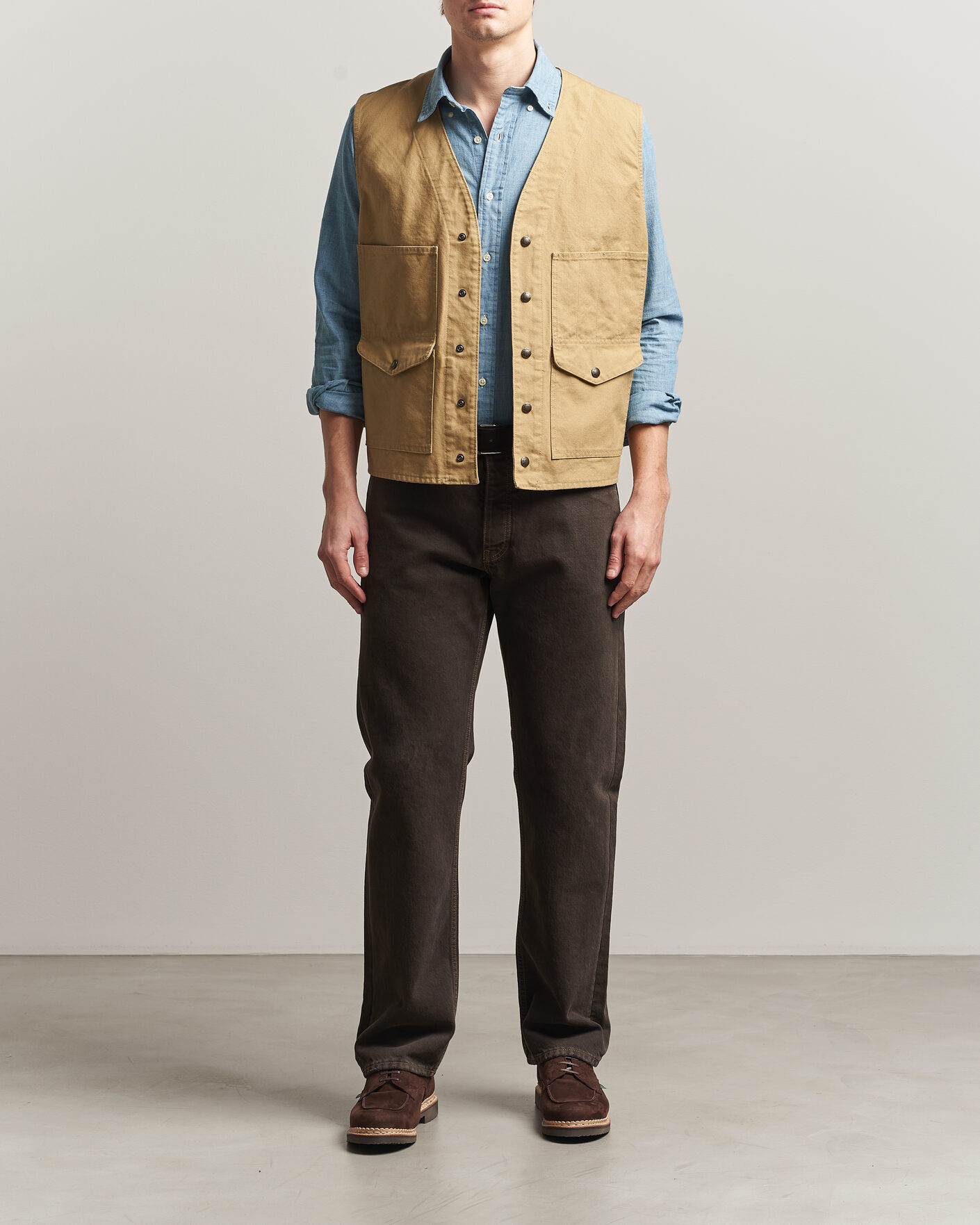 Herre | Veste | Filson | Dry Tin Vest Tan