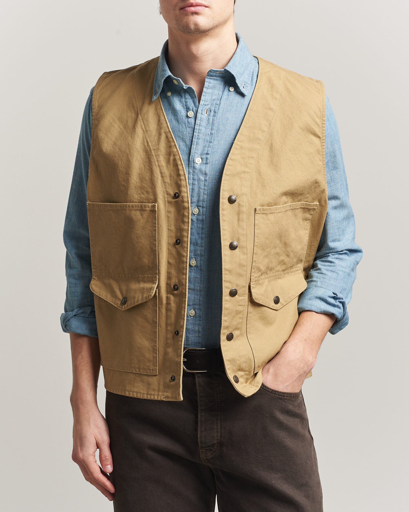 Herre | Veste | Filson | Dry Tin Vest Tan
