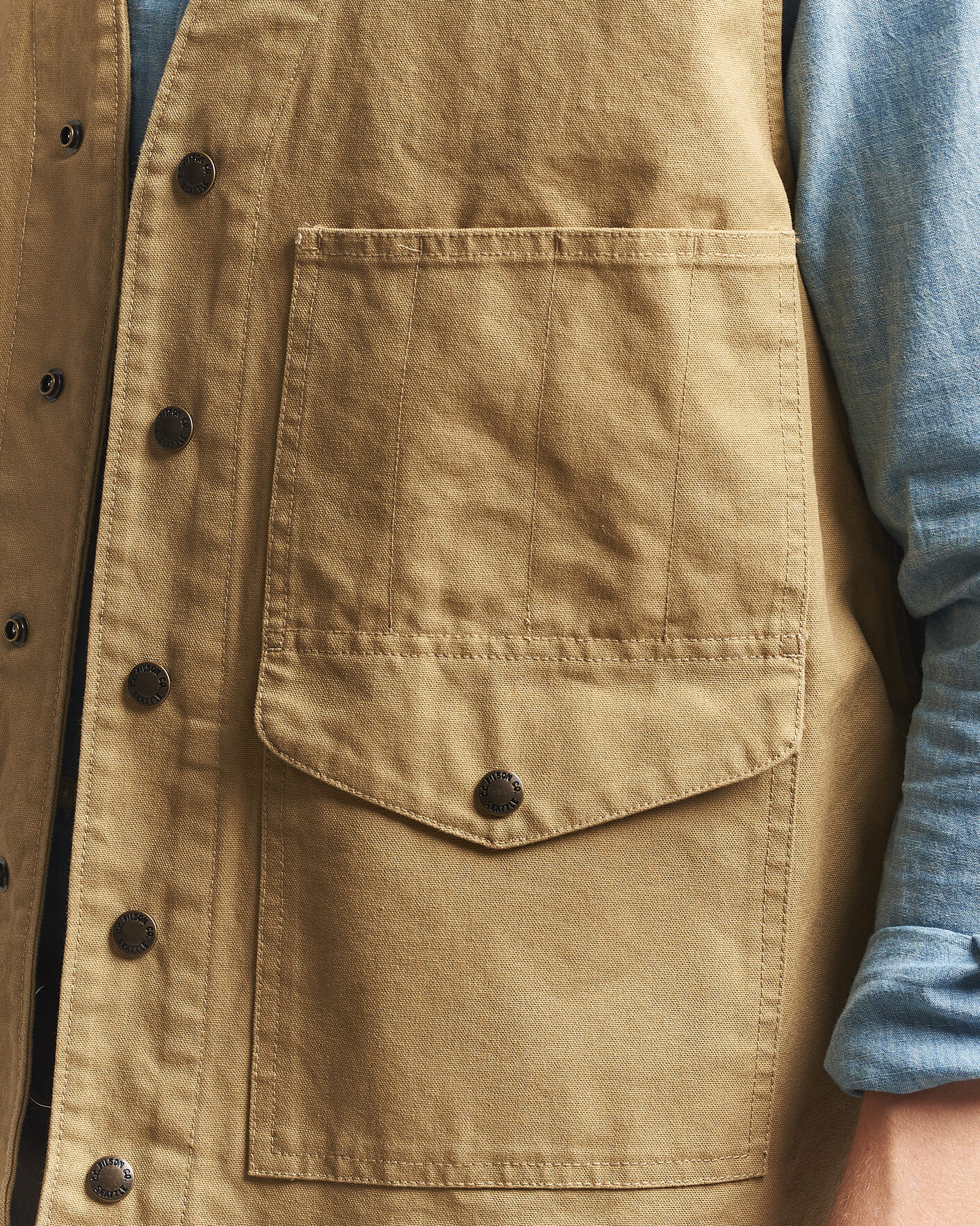 Herre | Veste | Filson | Dry Tin Vest Tan