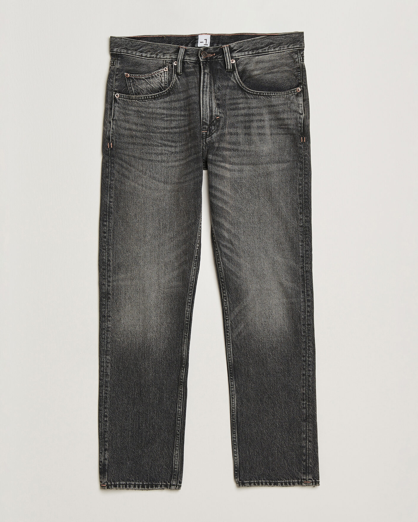 Herre | Bukser | -1 Nordic Denim | Regular Fit Jeans Thunderstorm Black Clean