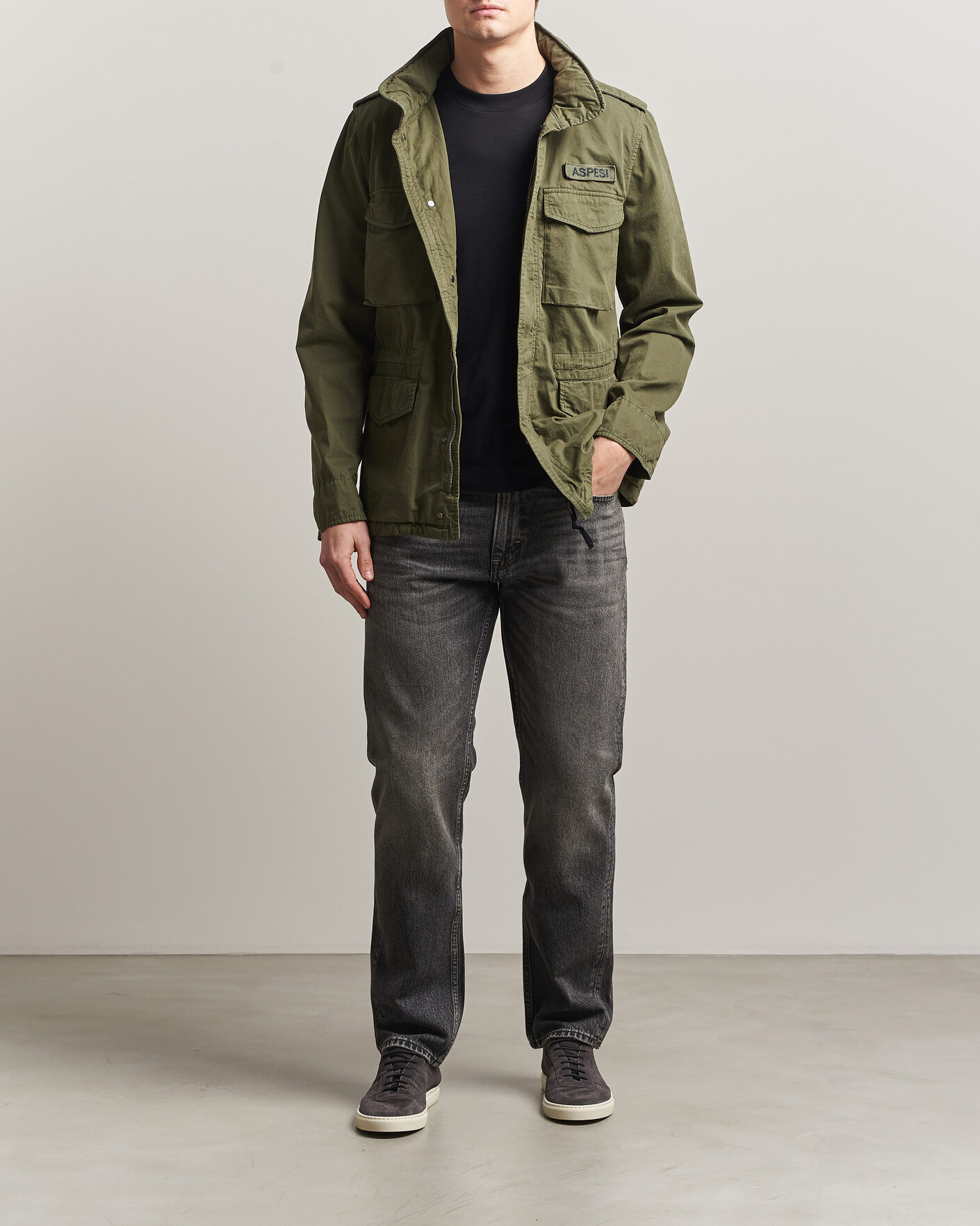 Herre | Bukser | -1 Nordic Denim | Regular Fit Jeans Thunderstorm Black Clean