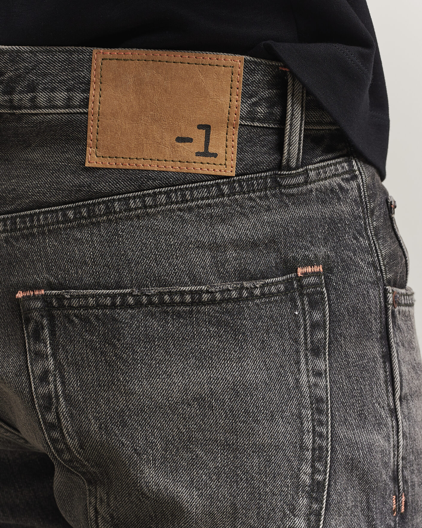 Herre | Bukser | -1 Nordic Denim | Regular Fit Jeans Thunderstorm Black Clean