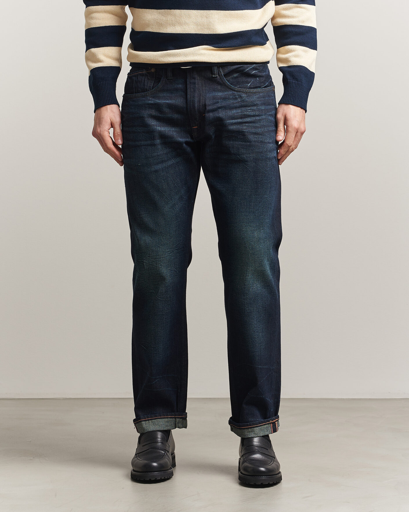 Herre | Bukser | -1 Nordic Denim | Regular Fit Selvedge Jeans Connoisseur Blue