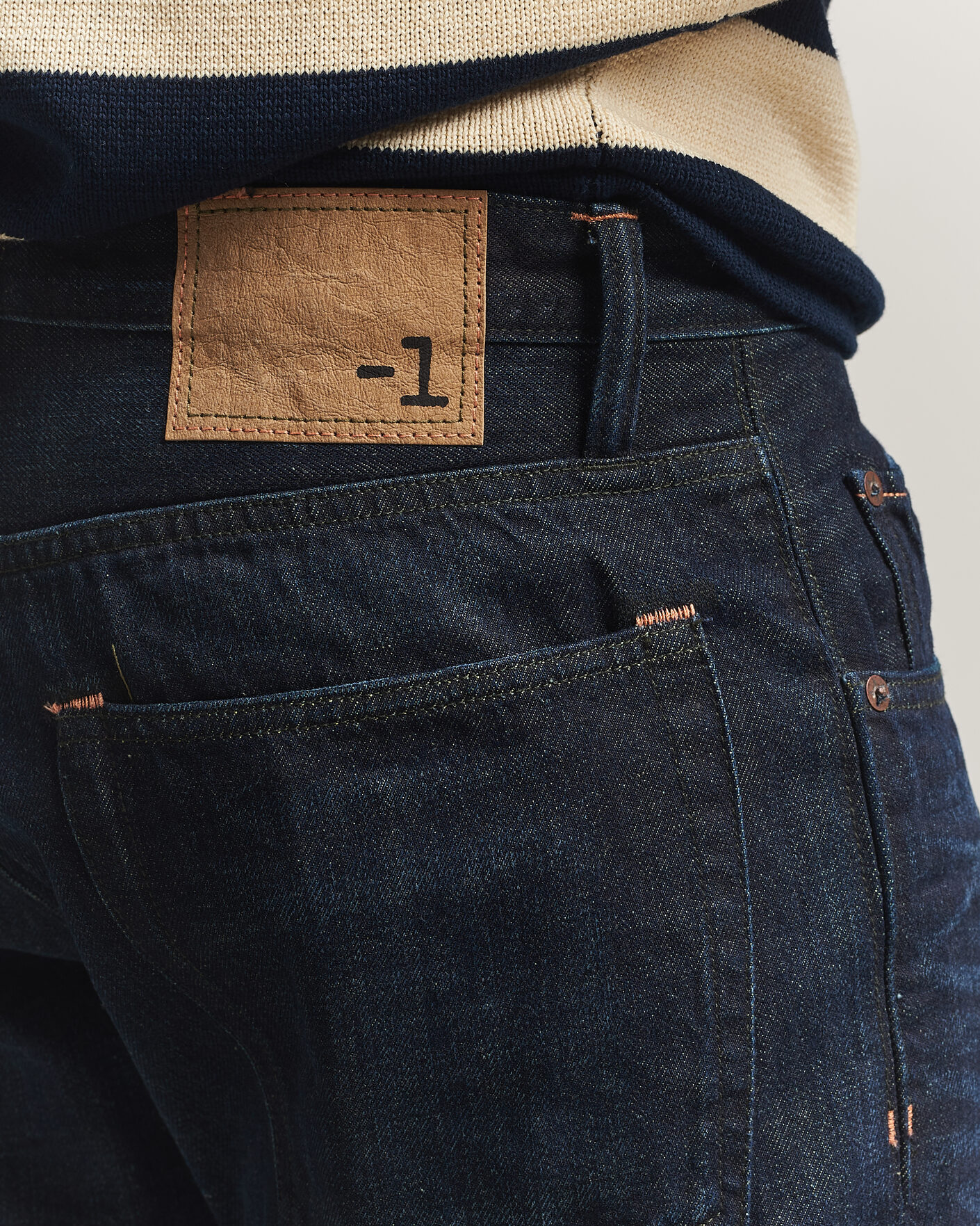 Herre | Jeans | -1 Nordic Denim | Regular Fit Selvedge Jeans Connoisseur Blue