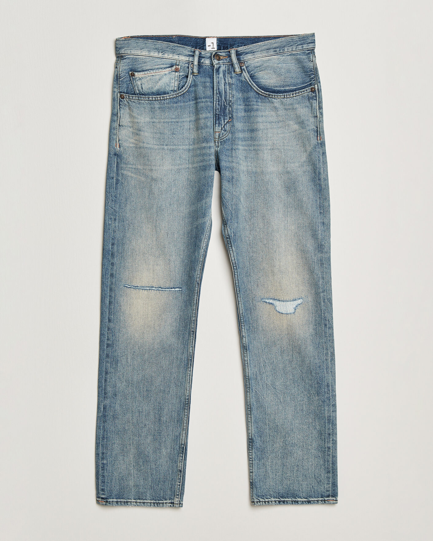 Herre | Bukser | -1 Nordic Denim | Regular Fit Selvedge Jeans Summer Breeze