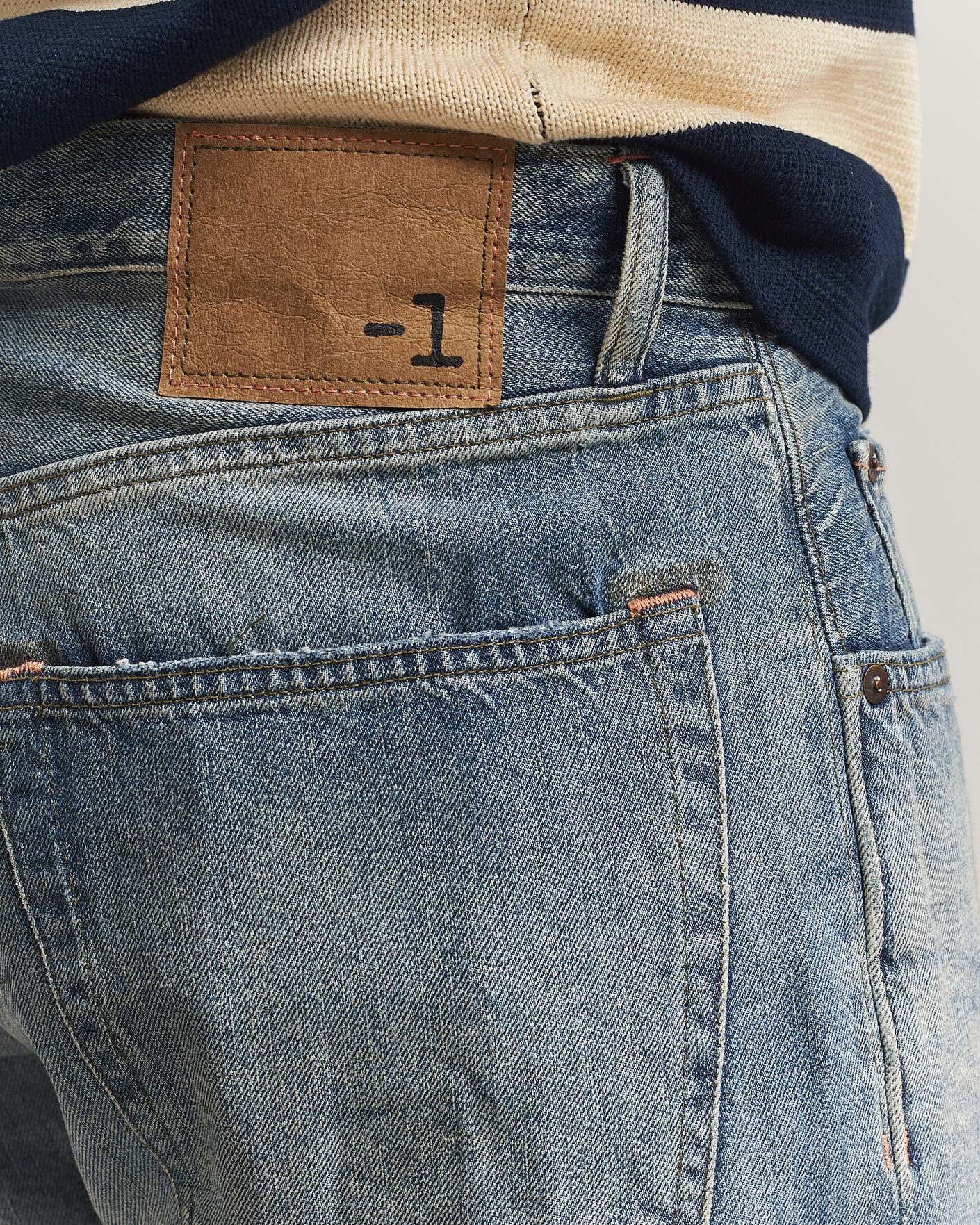 Herre | Bukser | -1 Nordic Denim | Regular Fit Selvedge Jeans Summer Breeze
