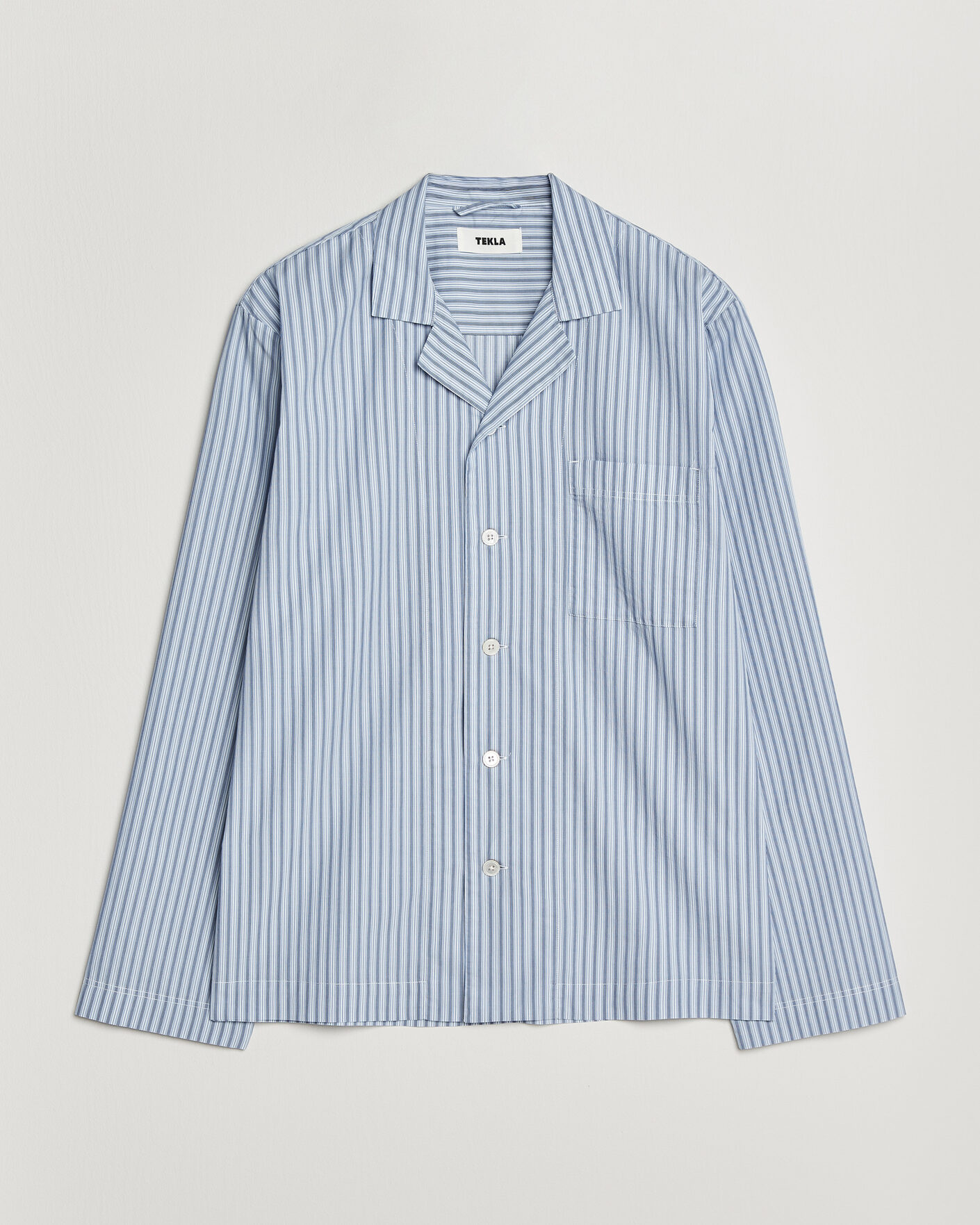 Herre | Pyjamas & Morgenkåber | Tekla | Fine Twill Pyjama Shirt Cooper Stripes