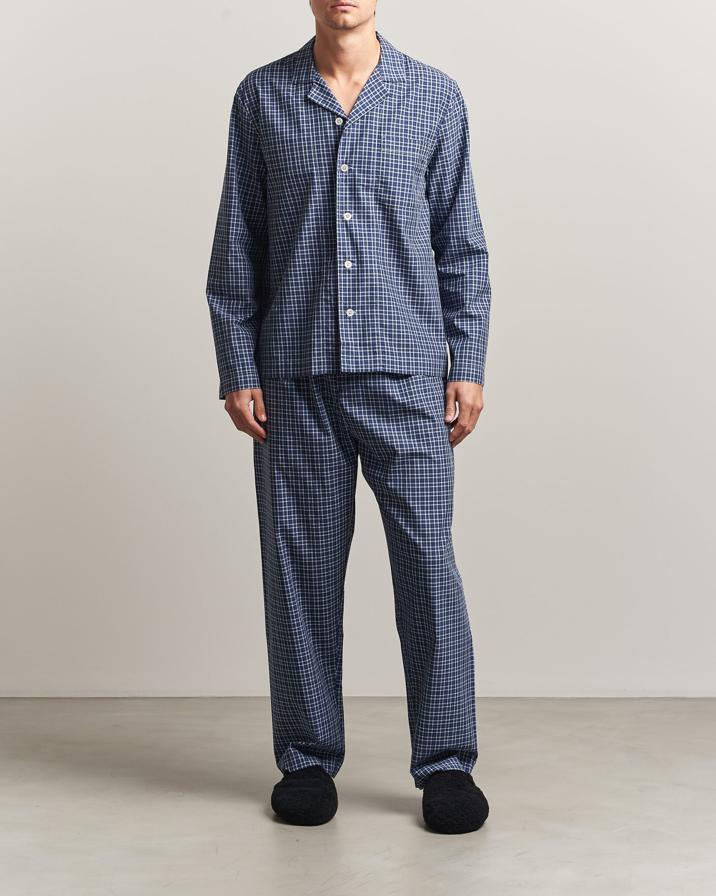 Herre | Pyjamas & Morgenkåber | Tekla | Fine Twill Pyjama Shirt Lanegan Checks