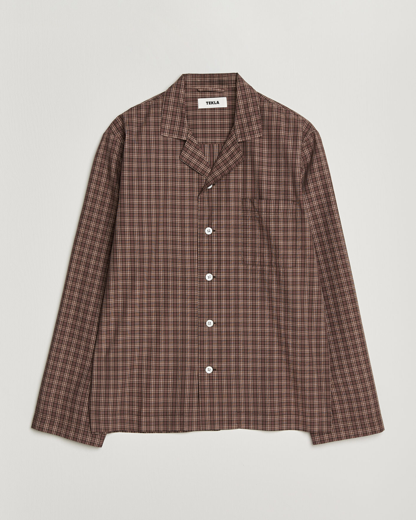 Herre | Pyjamas & Morgenkåber | Tekla | Fine Twill Pyjama Shirt Serra Checks