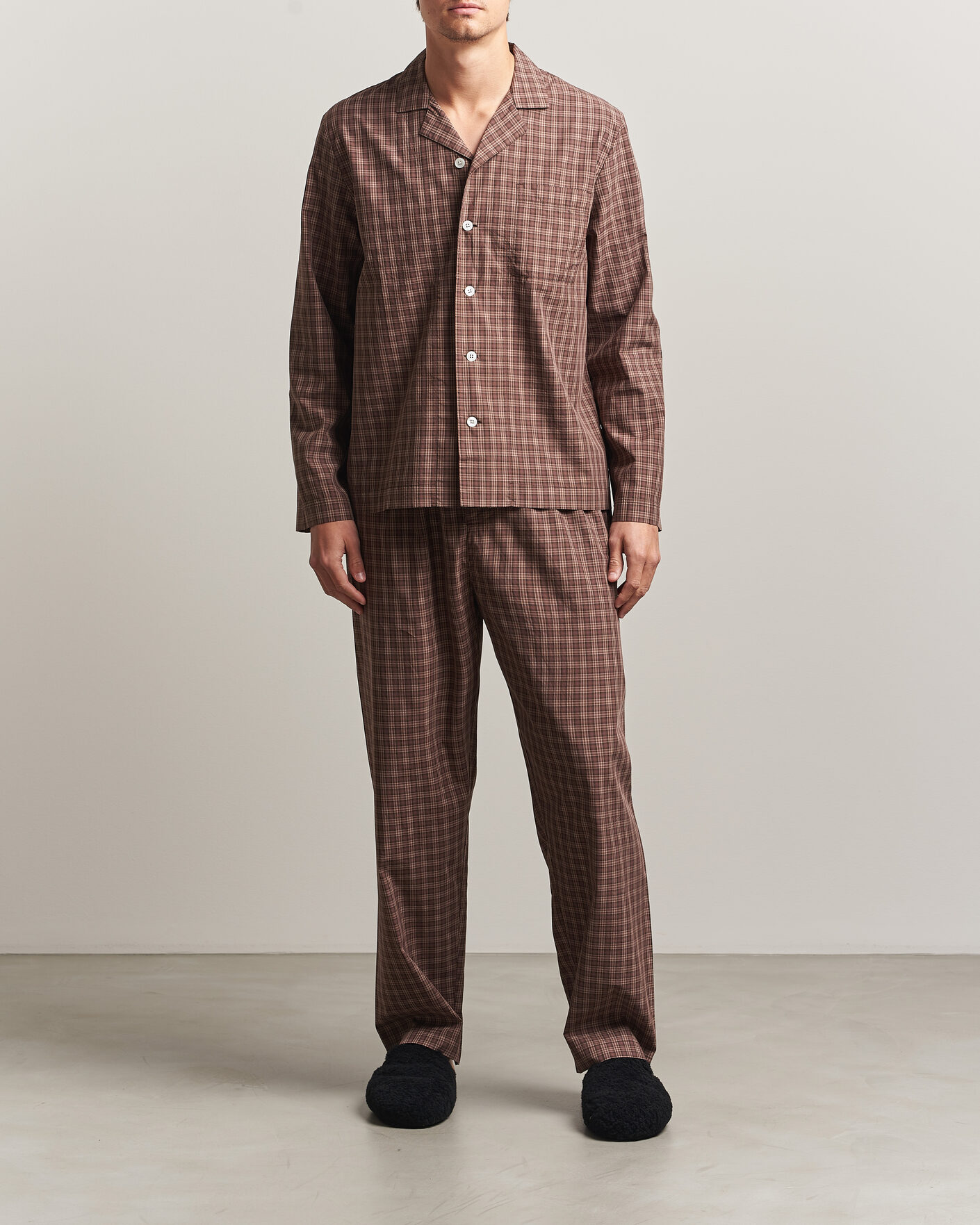 Herre | Pyjamas & Morgenkåber | Tekla | Fine Twill Pyjama Pants Serra Checks