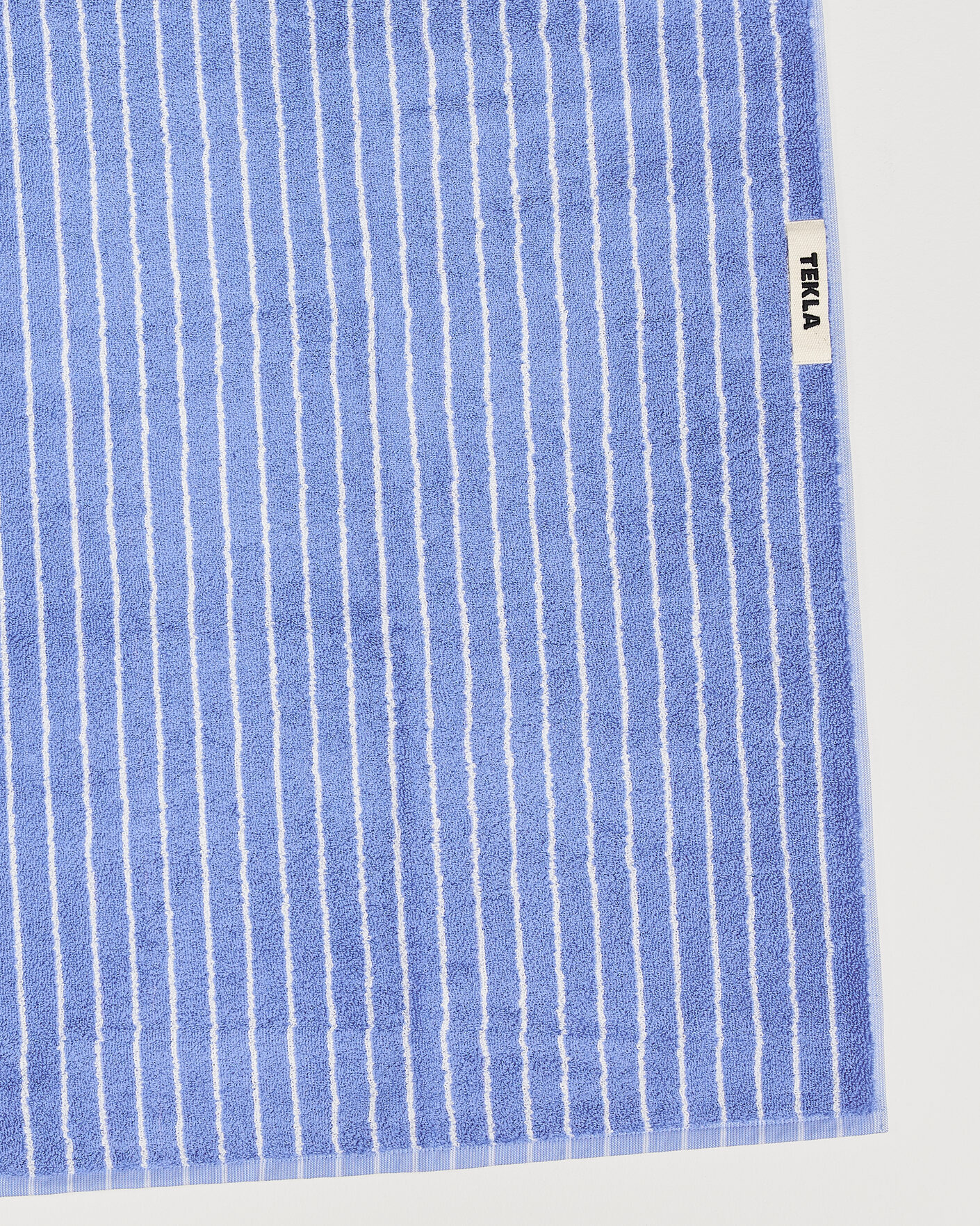 Herre | Tekstiler | Tekla | Organic Terry Hand Towel Clear Blue Stripes