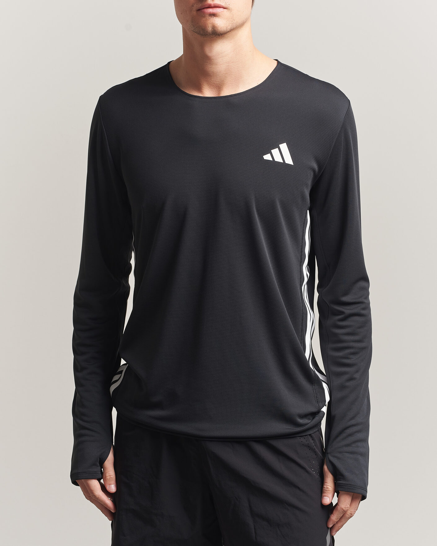 Herre | T-Shirts | adidas Performance | ADIZERO Running Long Sleeve T-Shirt Black
