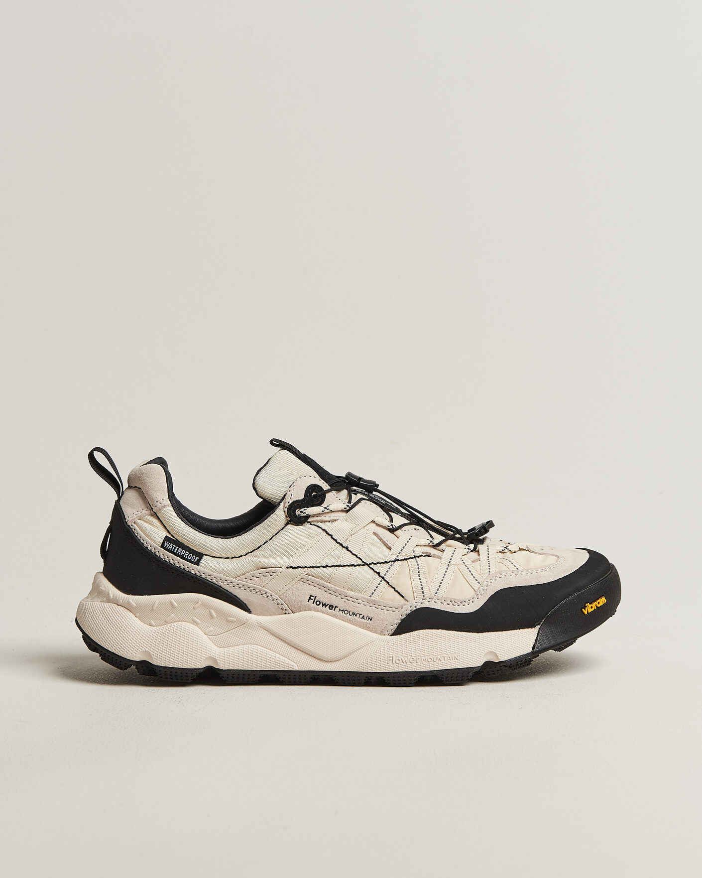 Herre | Sneakers | Flower Mountain | Iwano 2 Suede/Nylon Trail Sneaker White/Black