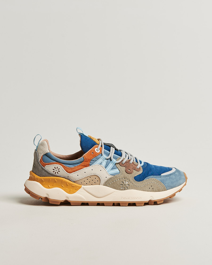 Herre | Sneakers | Flower Mountain | Yamano 3 Suede/Nylon Sneaker Blue Mix