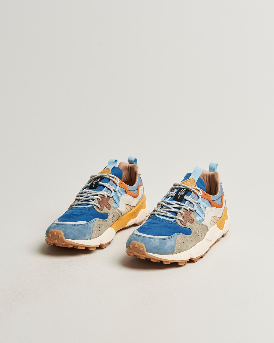 Herre | Sneakers | Flower Mountain | Yamano 3 Suede/Nylon Sneaker Blue Mix