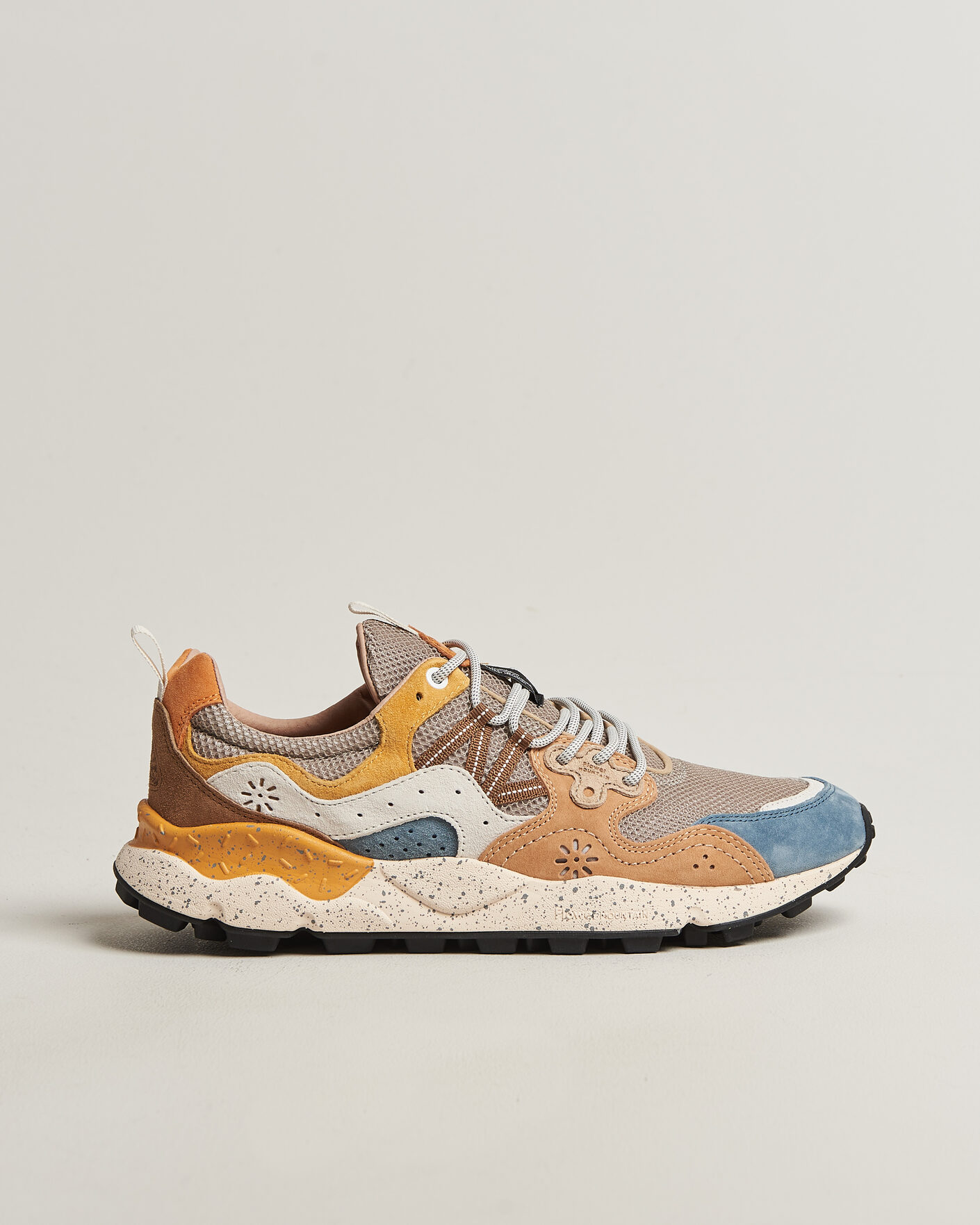 Herre | Sneakers | Flower Mountain | Yamano 3 Suede/Nylon Mesh Sneaker Grey Multi