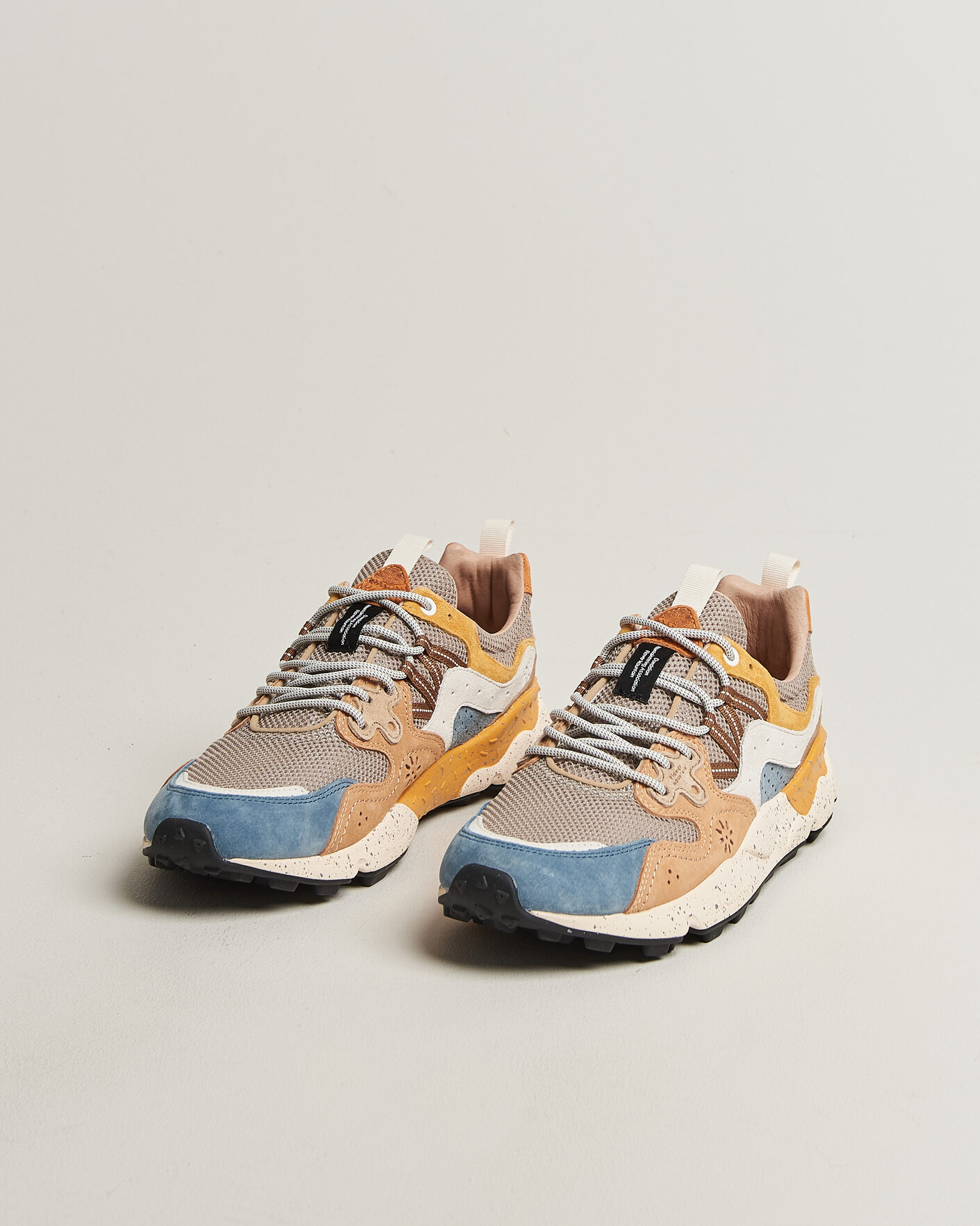 Herre | Sneakers | Flower Mountain | Yamano 3 Suede/Nylon Mesh Sneaker Grey Multi