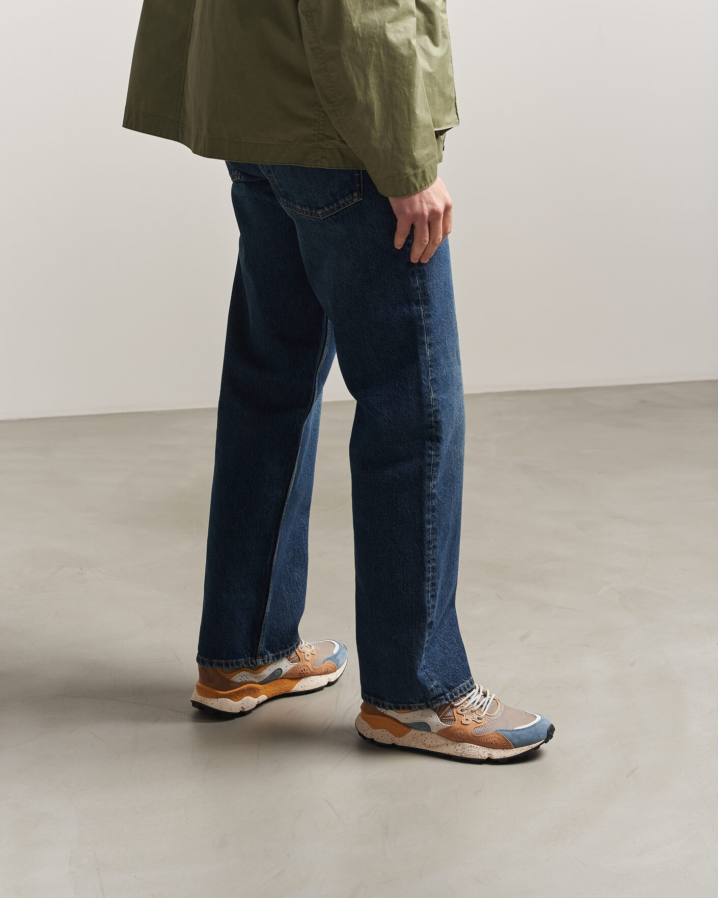 Herre | Sneakers | Flower Mountain | Yamano 3 Suede/Nylon Mesh Sneaker Grey Multi