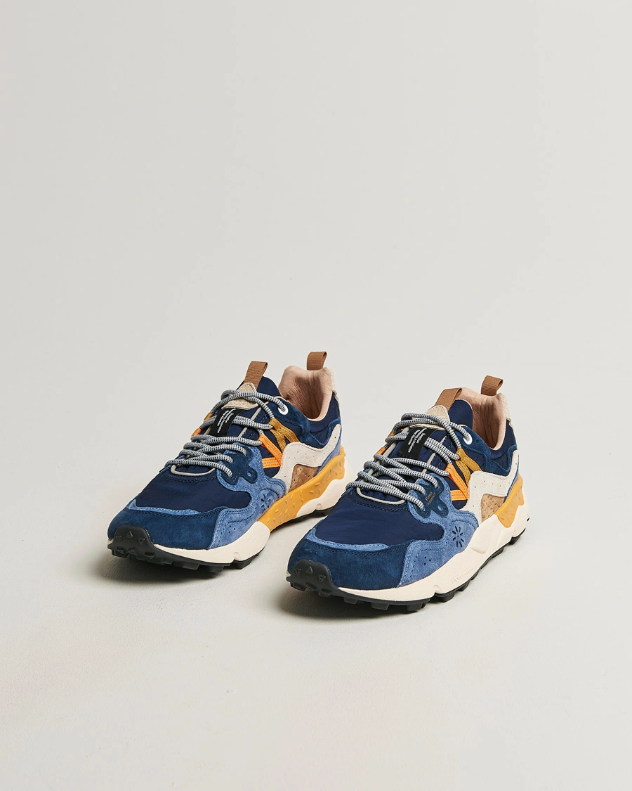 Herre | Sneakers | Flower Mountain | Yamano 3 Suede/Nylon Sneaker Dark Blue