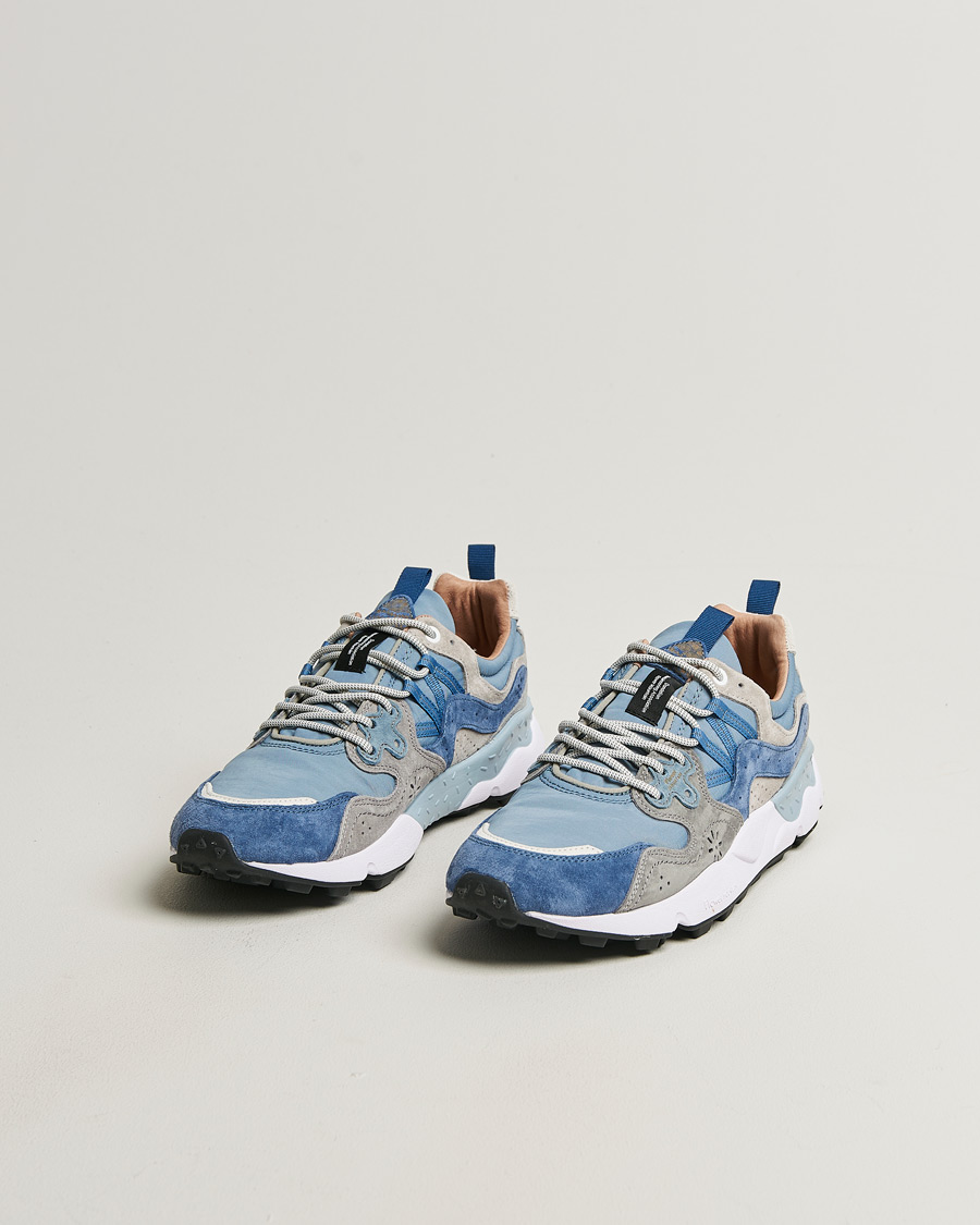 Herre | Sneakers | Flower Mountain | Yamano 3 Suede/Nylon Sneaker Light Blue