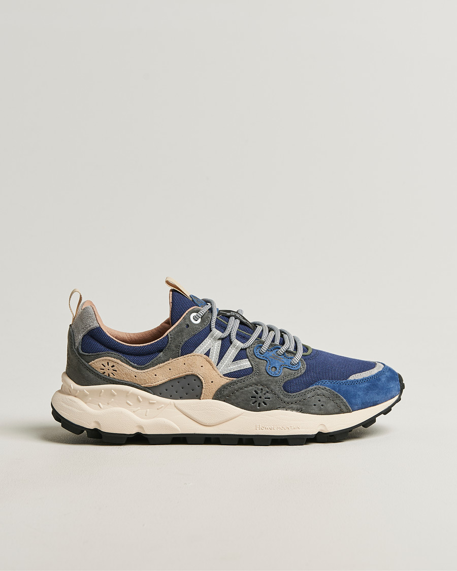 Herre | Sneakers | Flower Mountain | Yamano 3 Suede/Canvas Sneaker Blue/Grey