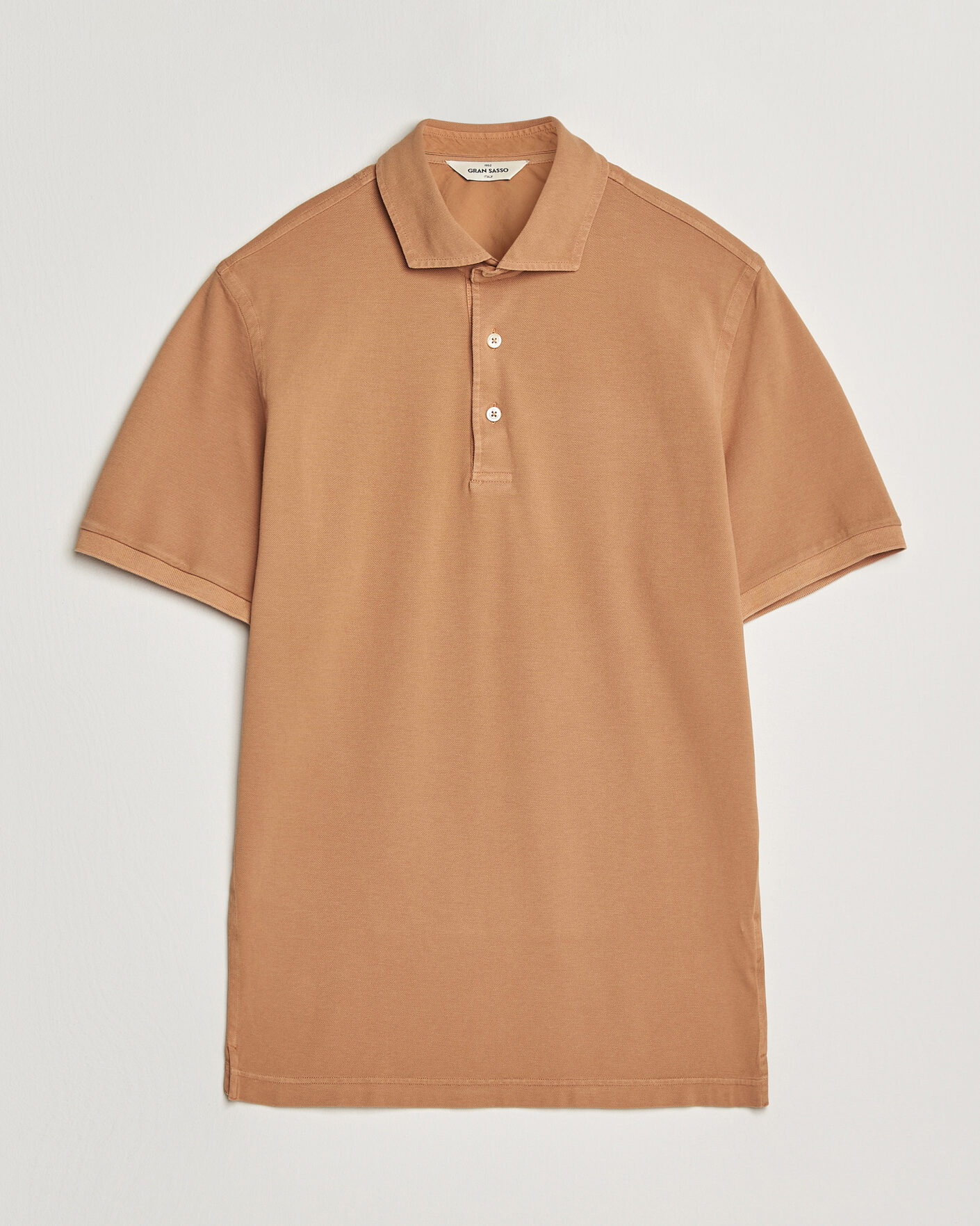 Herre | Polotrøjer | Gran Sasso | Washed Polo Apricot Orange