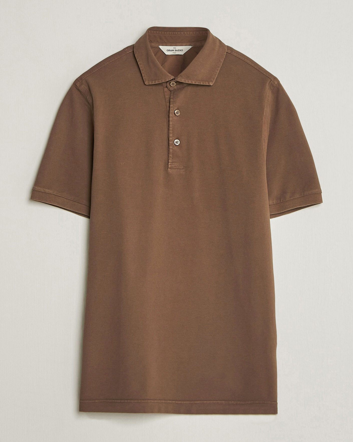 Herre | Polotrøjer | Gran Sasso | Washed Polo Brown