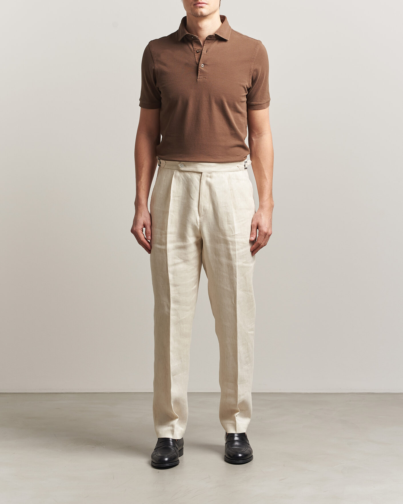 Herre | Polotrøjer | Gran Sasso | Washed Polo Brown