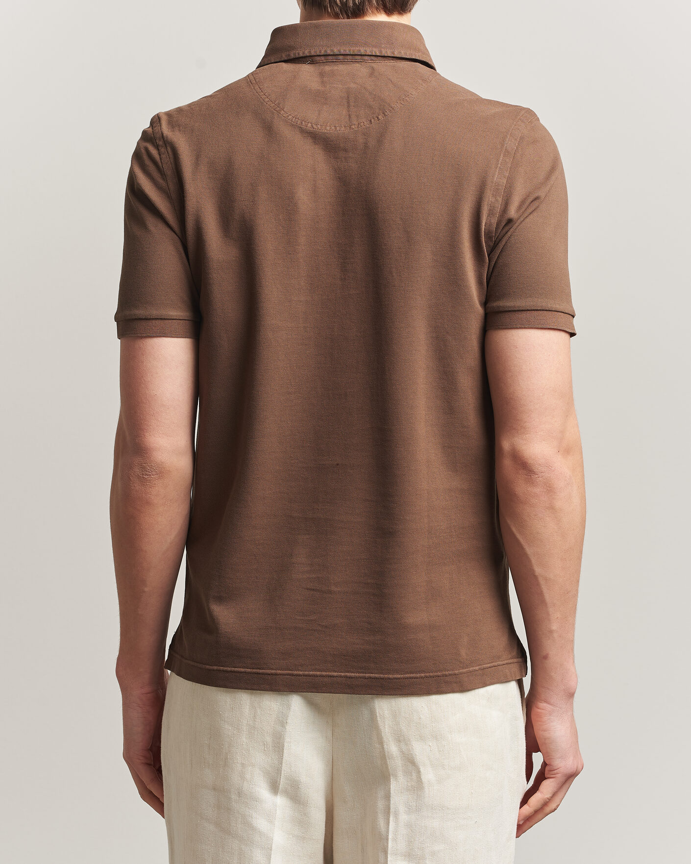 Herre | Polotrøjer | Gran Sasso | Washed Polo Brown