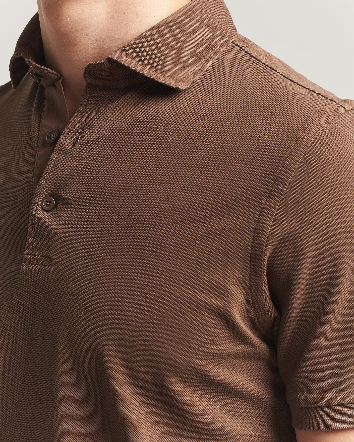 Herre | Polotrøjer | Gran Sasso | Washed Polo Brown