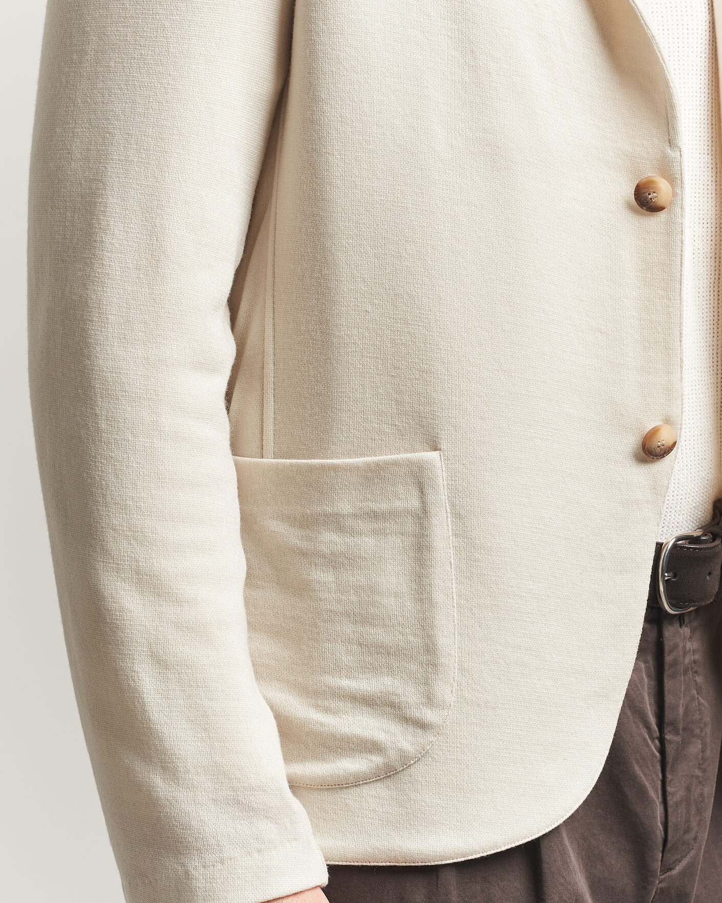 Herre | Blazere & jakker | Gran Sasso | Wool Knitted Blazer Cream